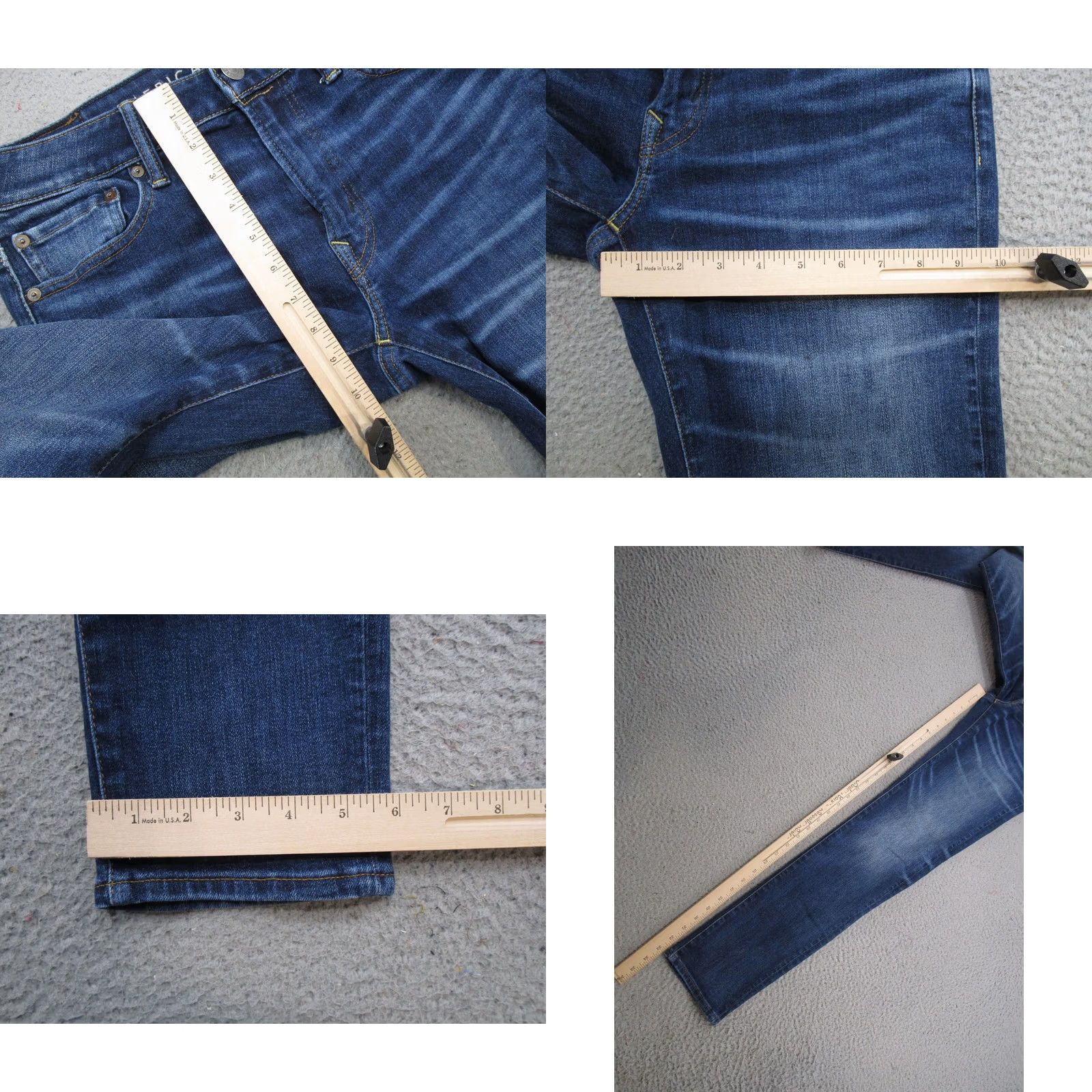American Eagle Outfitters American Eagle Outfitters Jeans Mens 30x34 Skinny Airflex Athletic Blue Denim 5-Pocket Stretch Rise Mid Vintage No Size US 30 / EU 46 - 8 Thumbnail
