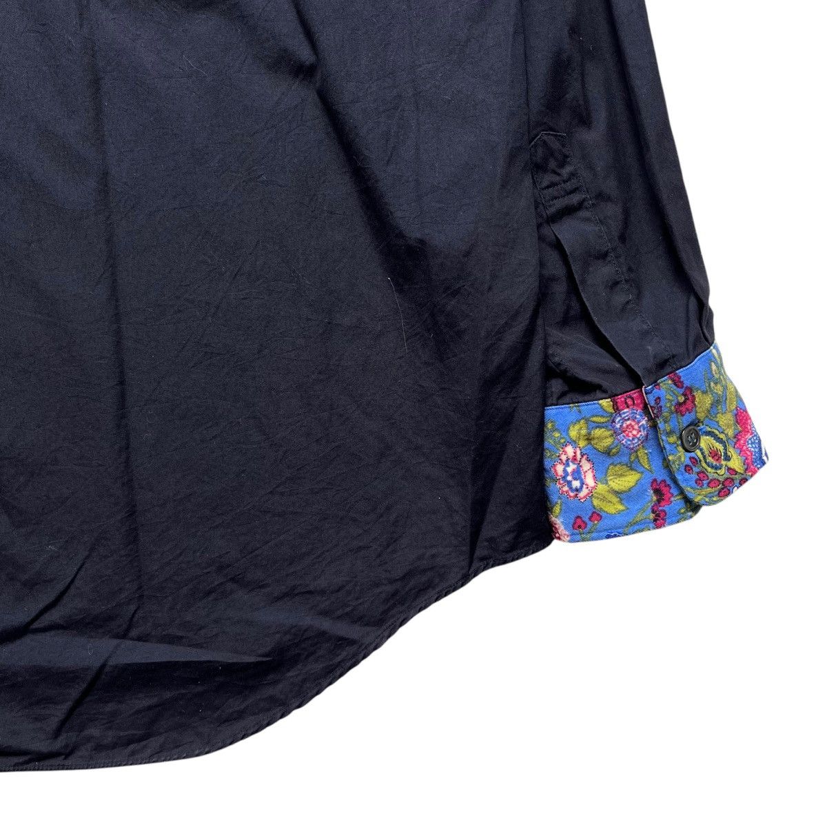 Comme des Garcons 1990s Junya Watanabe Comme des Garcons Black Flowers Shirt Size US L / EU 52-54 / 3 - 9 Thumbnail