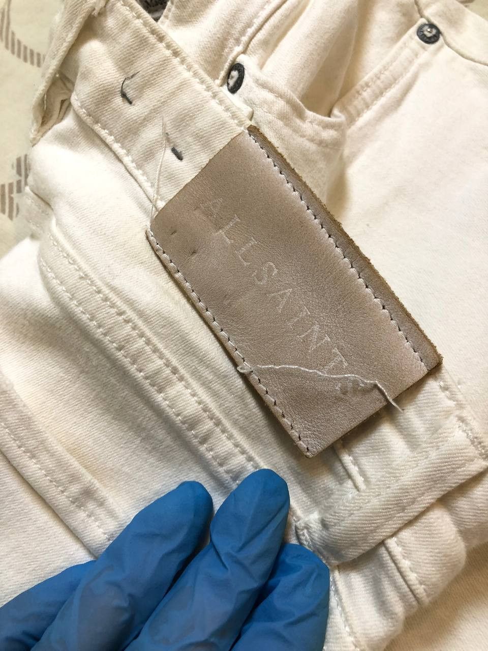 Allsaints ALL SAINTS Women's Fit skinny Distressed jeans white Size 28" / US 6 / IT 42 - 3 Thumbnail