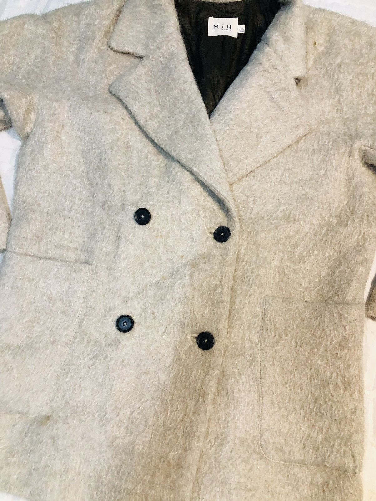 Japanese Brand Double Button Alpaca Wool jacket (14) Size US S / EU 44-46 / 1 - 3 Thumbnail