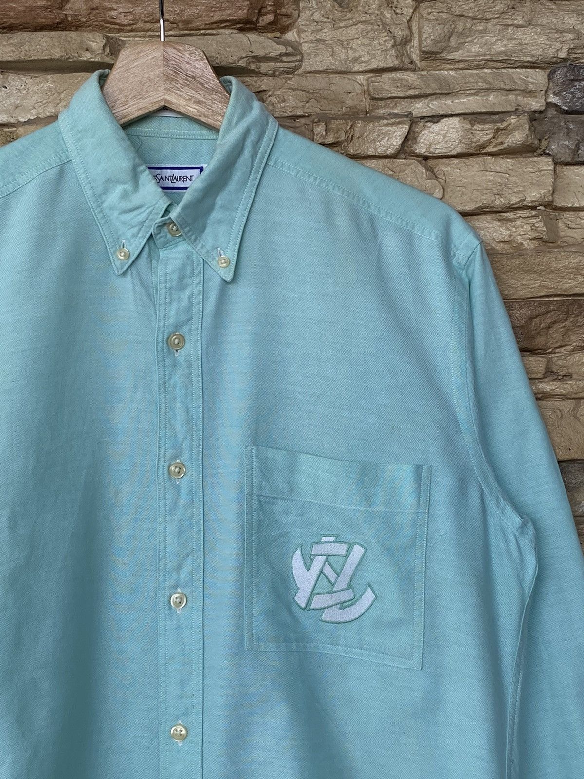 Yves Saint Laurent Vintage Yves Saint Laurent Button Up Long Sleeve Shirt Size US L / EU 52-54 / 3 - 2 Thumbnail