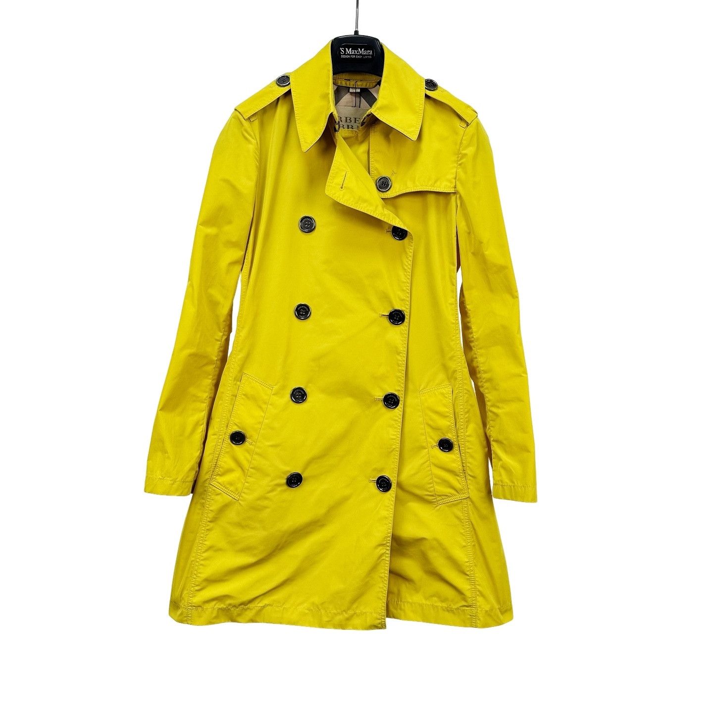 Burberry Burberry Yellow Double Breasted Trench Coat Size UK 6 Size XS / US 0-2 / IT 36-38 - 1 Thumbnail
