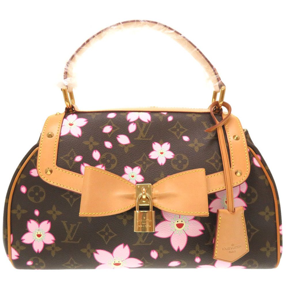 Louis Vuitton Monogram Cherry Blossom Sack Retro PM Handbag