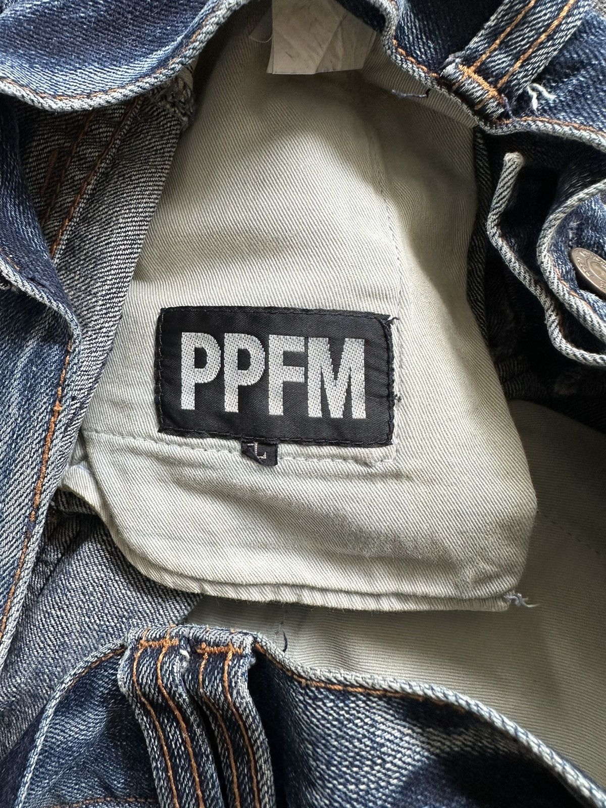 PPFM 2007 PPFM distressed hybrid denim archive Size US 33 - 11 Thumbnail