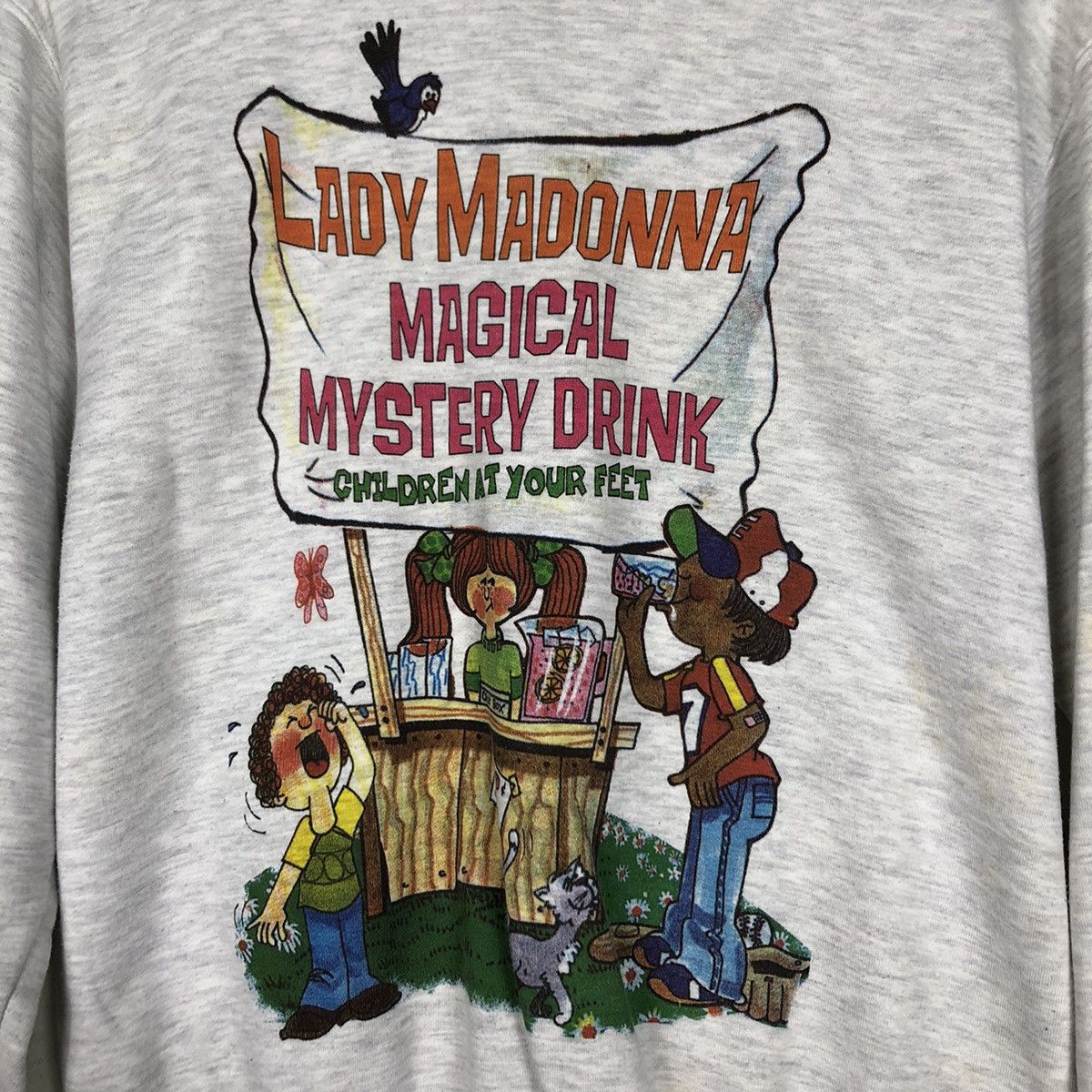 Japanese Brand × Vintage Vintage Lady Madonna Mystery Drink Sweatshirt Art Graphic Size US S / EU 44-46 / 1 - 10 Thumbnail