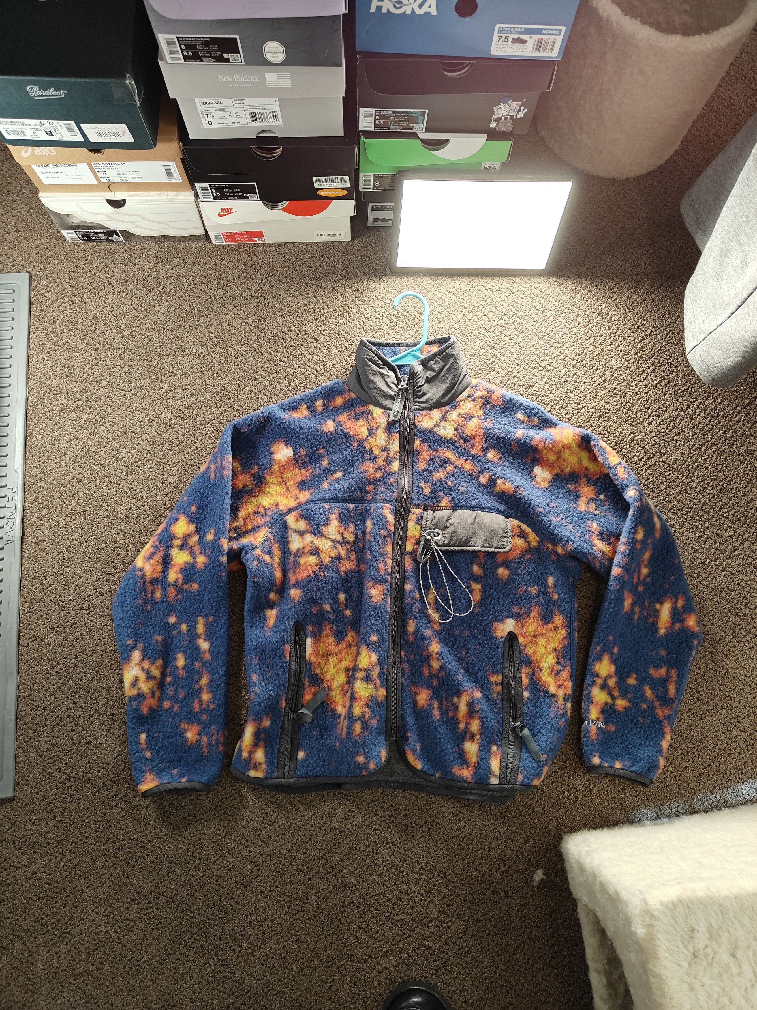 and wander zara wool zip fleece - women's xs - like new