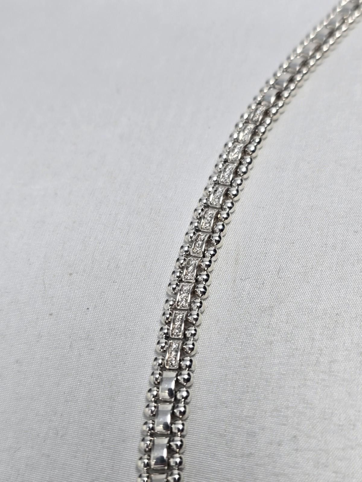 Lacoste Lagos Caviar Spark Diamond Pavé Link Bracelet 7in Size ONE SIZE - 2 Thumbnail