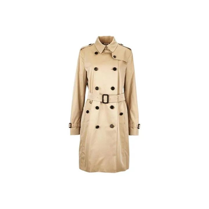 Burberry Burberry Beige Double-Breasted Trench Coat 0079 Size S / US 4 / IT 40 - 1 Thumbnail