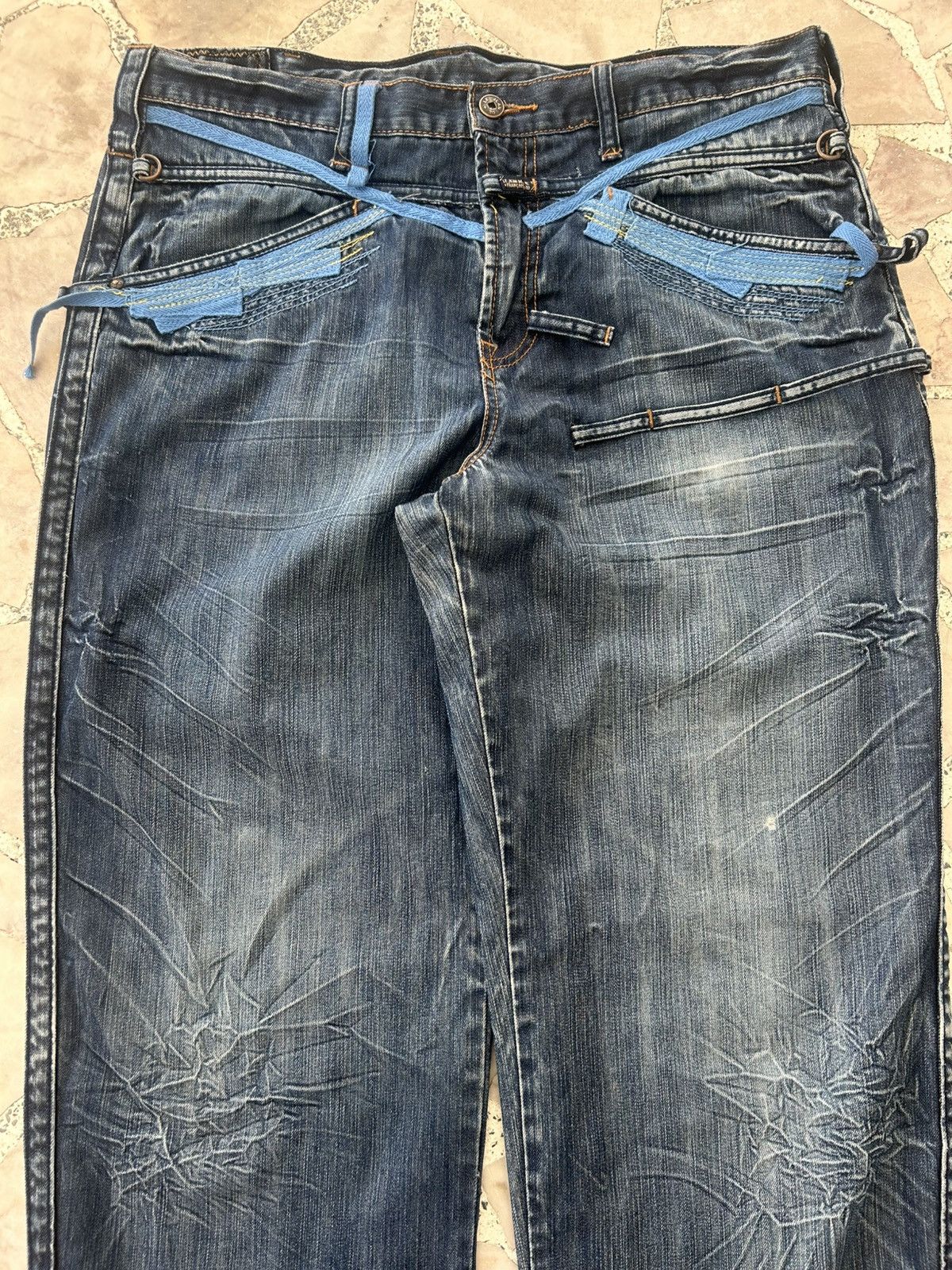 Marithe + Francois Girbaud Le Jean De 2000’ Baggy Denim Size US 35 - 4 Thumbnail