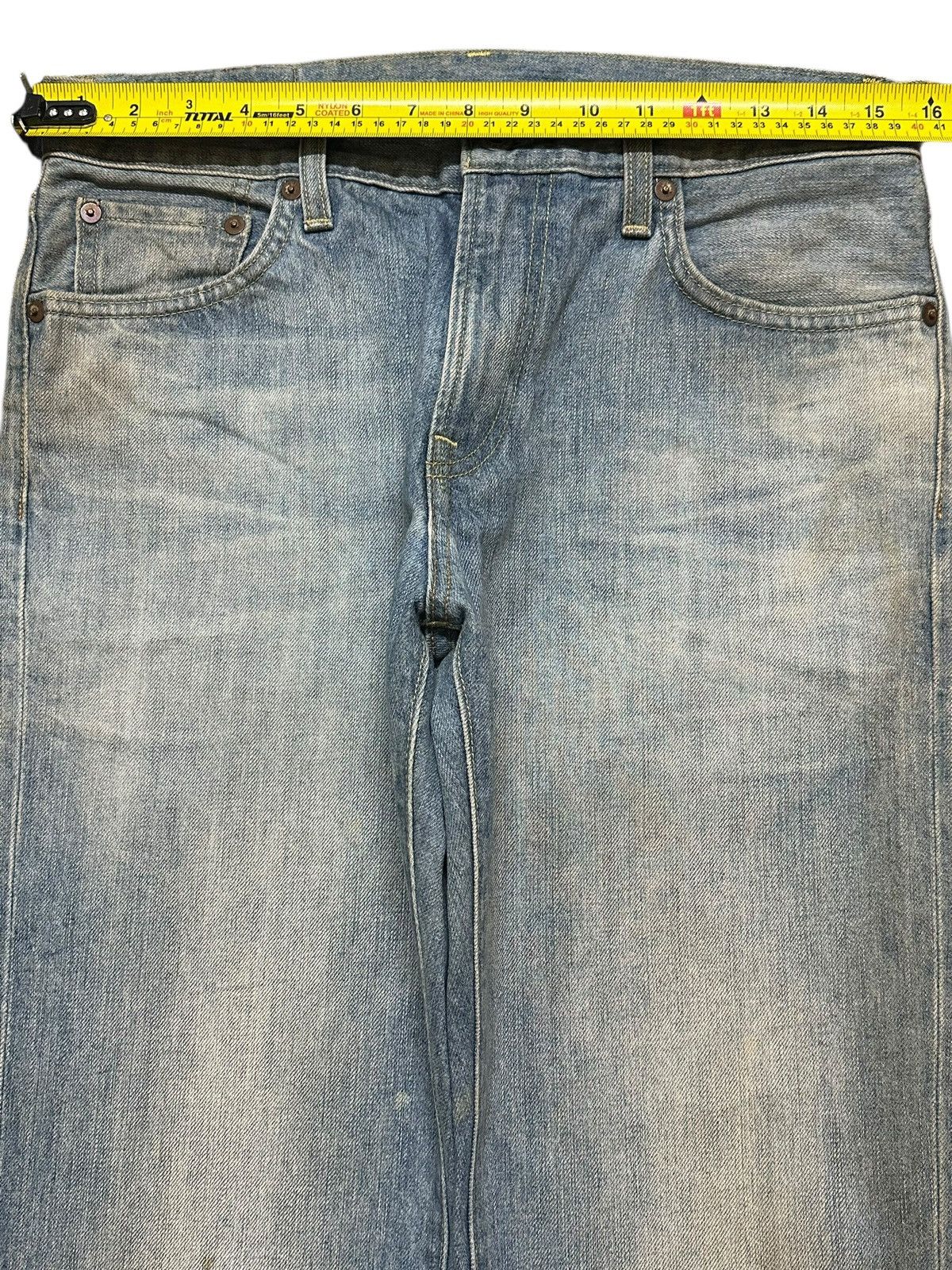 Uniqlo Vintage Japanese Uniqlo Blue Mud Wash Faded Style Loose Fit Size US 31 - 11 Thumbnail