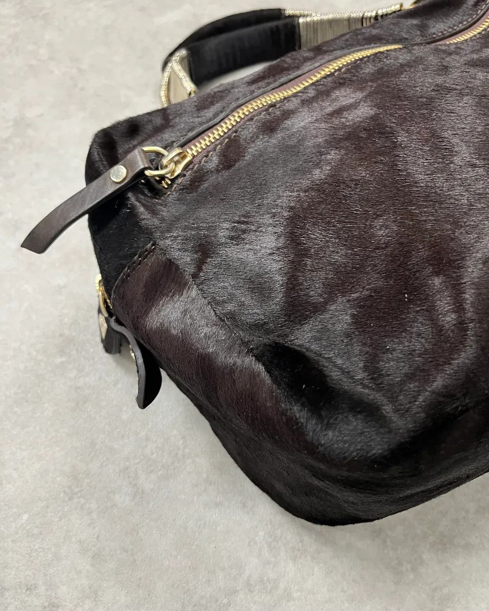 Vintage Cesare Paciotti Brown Pony Hair Handle Bag Size ONE SIZE - 5 Thumbnail