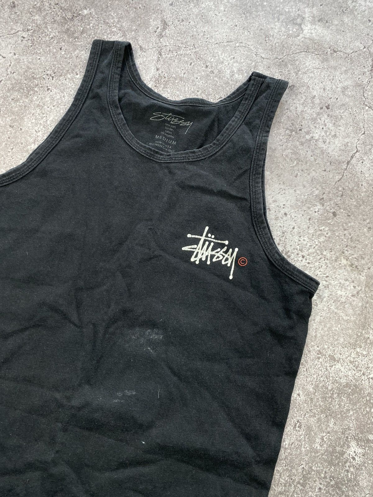 Stussy × Vintage Vintage Stussy Oversize Tank Top Y2K MADE IN USA Size US M / EU 48-50 / 2 - 4 Thumbnail