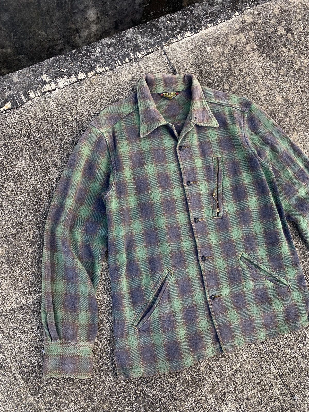 Vintage Vintage West Ride Made In Japan Flannel Shirt Size US M / EU 48-50 / 2 - 4 Thumbnail