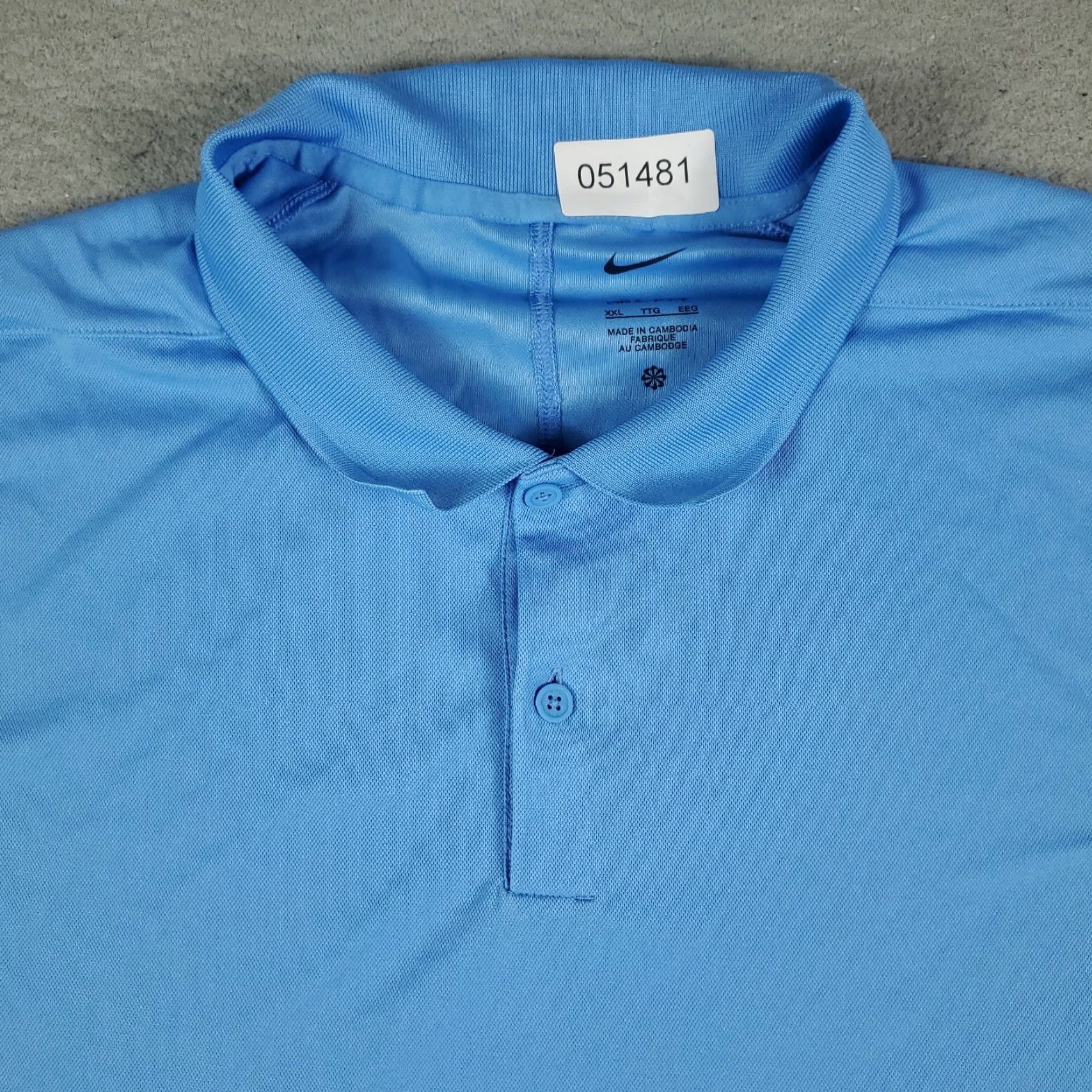 Nike Nike Polo Shirt Mens Size 2XL Blue Swoosh Golf Casual Short Sleeve Size US XXL / EU 58 / 5 - 2 Thumbnail