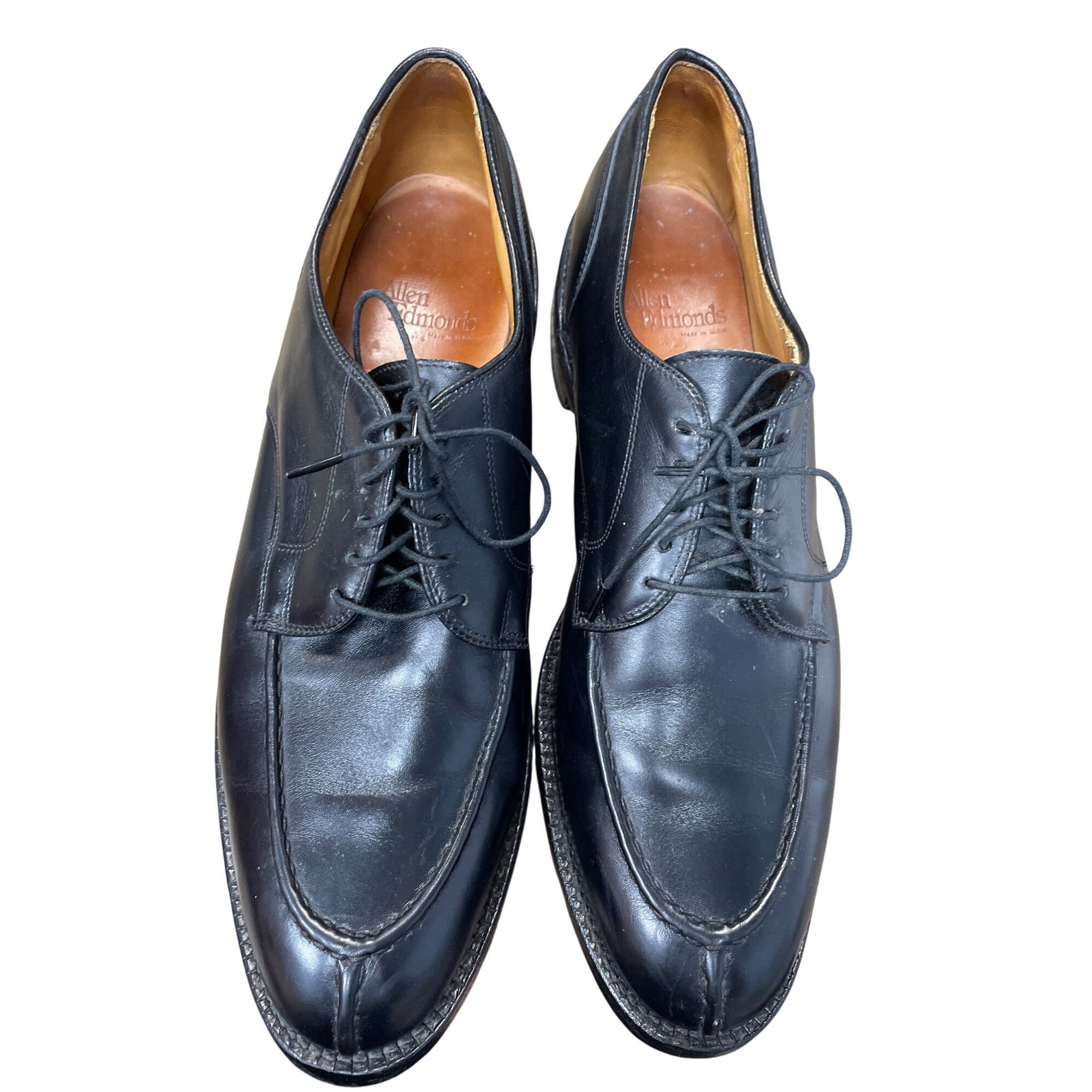 Allen Edmonds Allen Edmonds Bradley Mens Black Leather Split Toe Derby Sho Size US 12 / EU 45 - 20 Thumbnail