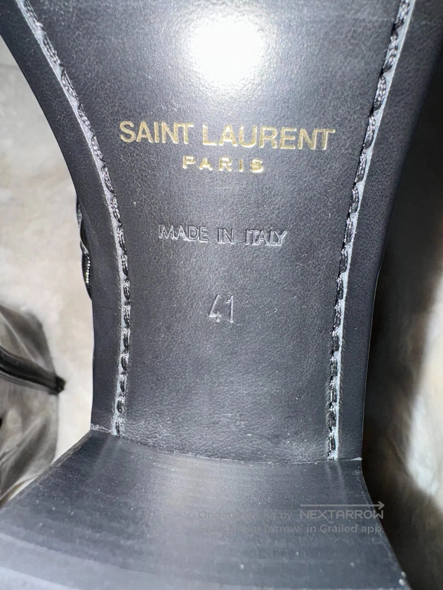 Saint Laurent Paris Saint Laurent Paris Black and Gold Men's Boots| Size US 8 / EU 41 - 8 Thumbnail