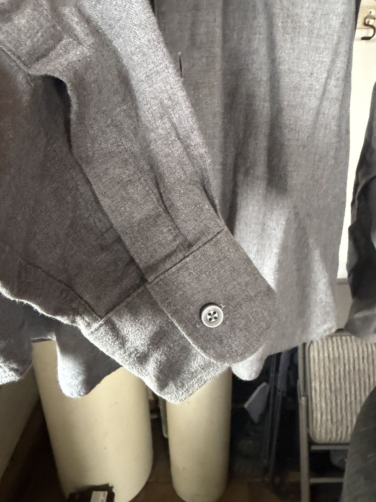 Naked & Famous Naked & Famous Easy Shirt XL Soft Flannel Disco’d Color Grey Size US XL / EU 56 / 4 - 3 Thumbnail