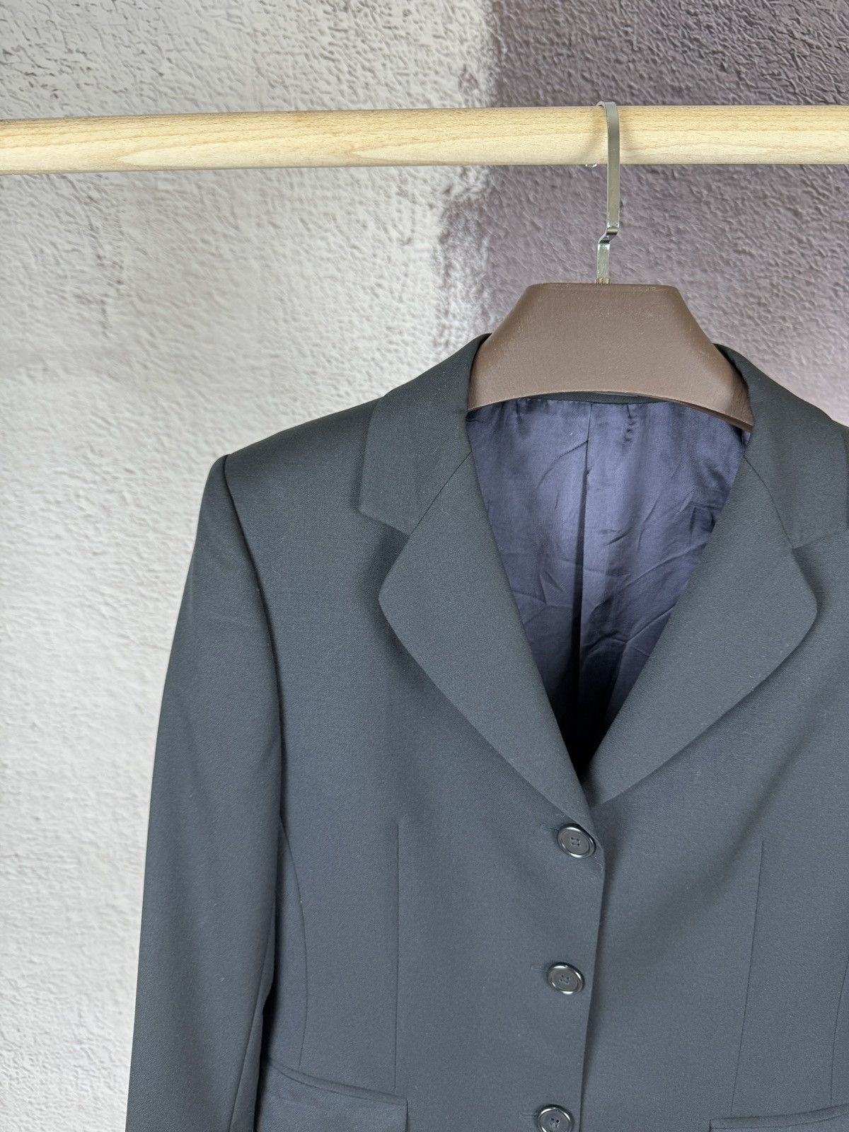 Burberry Burberry’s Prorsum vintage 100s wool black classic blazer Size M / US 6-8 / IT 42-44 - 2 Thumbnail