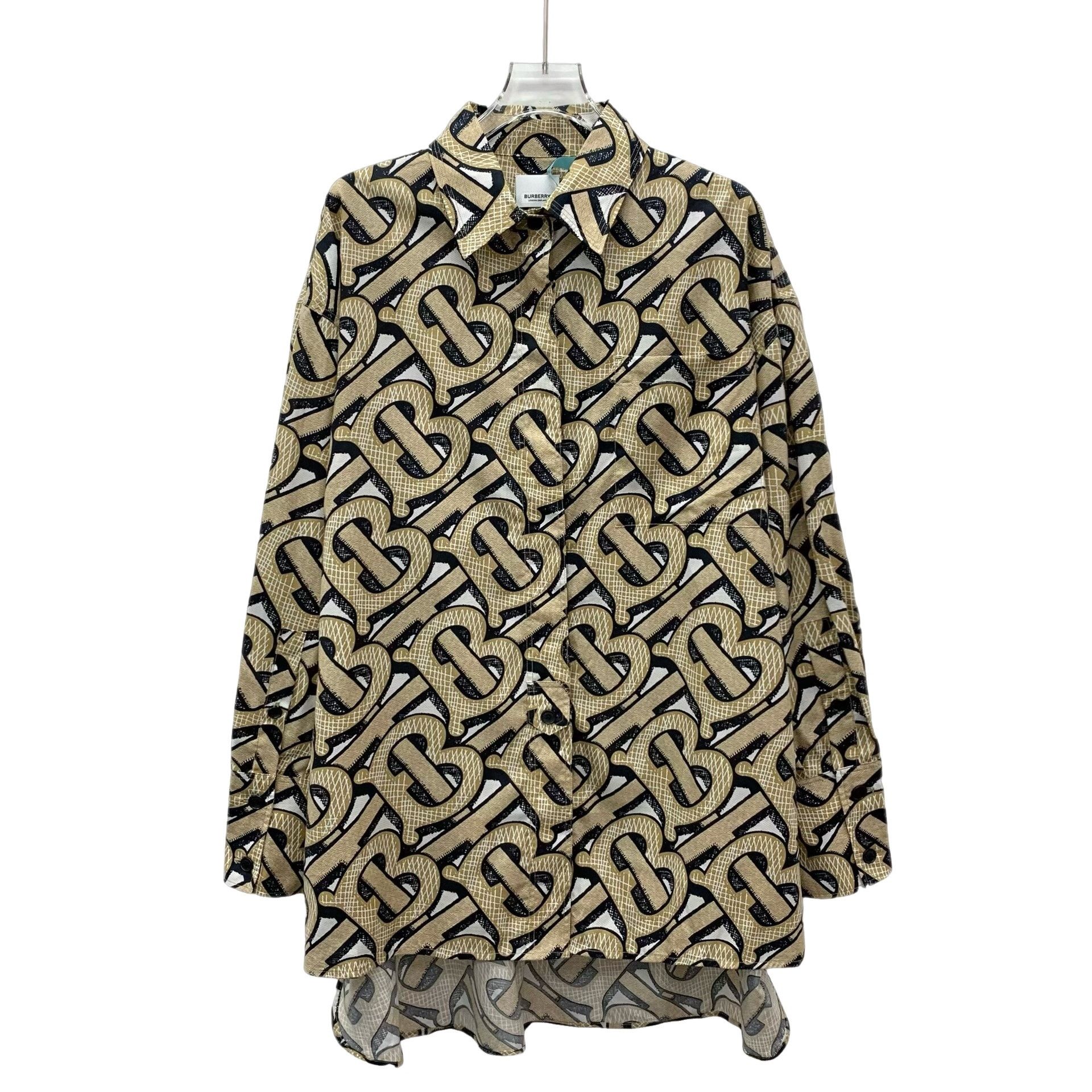 Burberry Burberry TB Monogram Button Up Shirt IT 40 Size S / US 4 / IT 40 - 1 Thumbnail