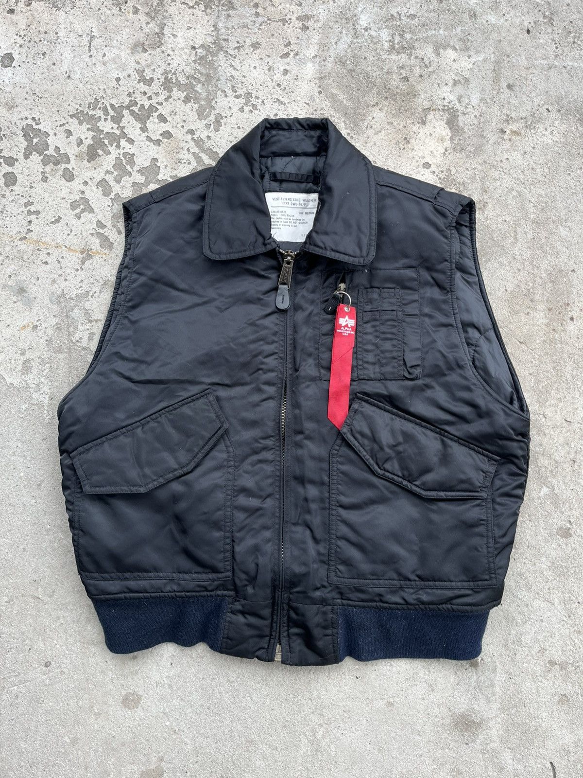 Alpha Industries × Japanese Brand Alpha Industries CWU-36/P Bomber Vest Flyers Cold Jacket Y2K Size US M / EU 48-50 / 2 - 1 Thumbnail