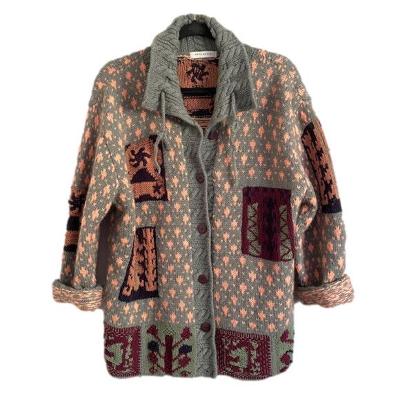 Other Cote-Rotie Patchwork Kidcore Cardigan Sweater - M/L Size M / US 6-8 / IT 42-44 - 8 Thumbnail