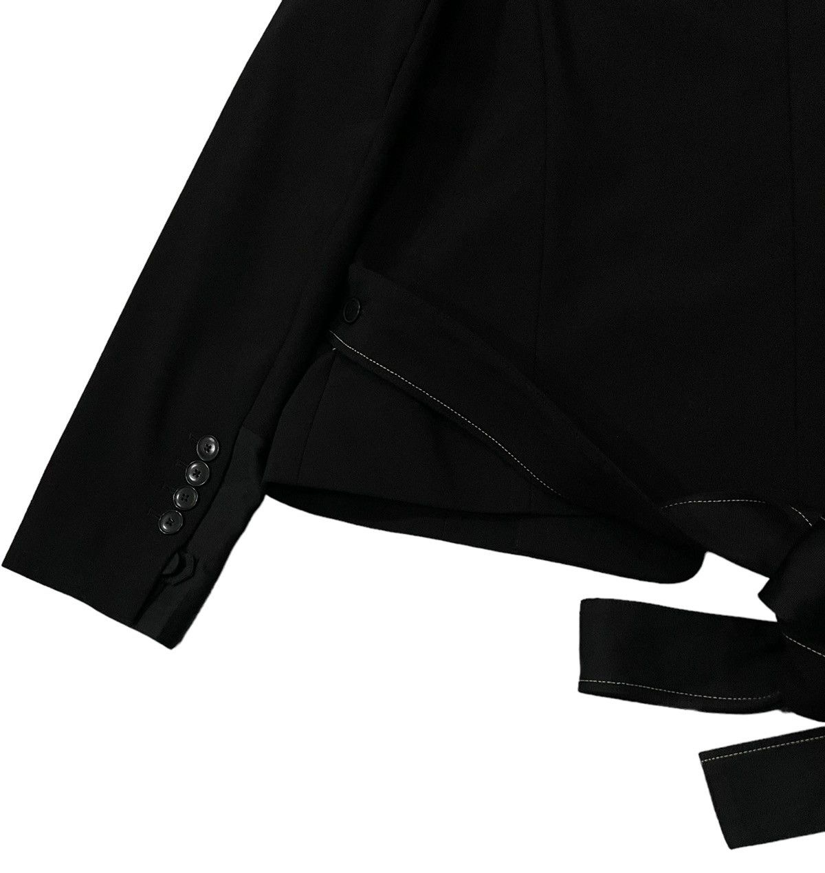 Helmut Lang Helmut Lang Belted Buttonless Fashion Jacket Size M / US 6-8 / IT 42-44 - 13 Thumbnail