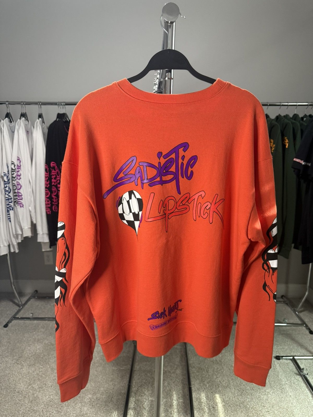 Chrome Hearts Chrome Hearts Sadistic Lipstick Crewneck Size US L / EU 52-54 / 3 - 1 Thumbnail