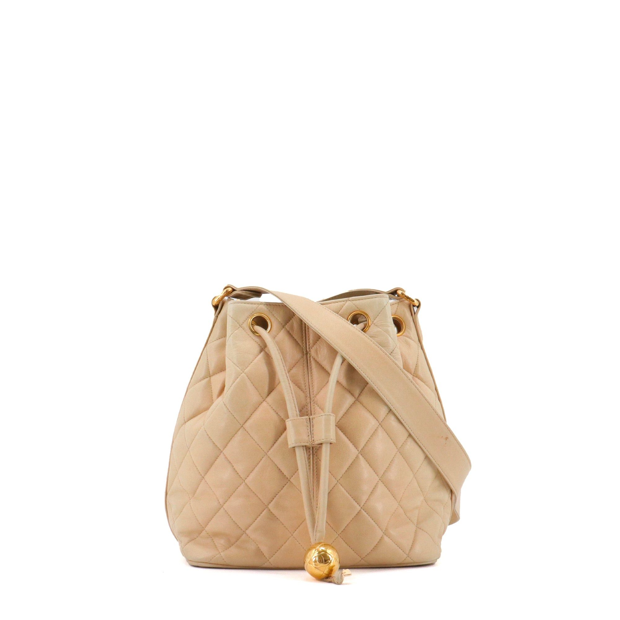 Chanel CHANEL - Vintage Chanel Cocoball shoulder bag in beige quilted leather Size ONE SIZE - 1 Thumbnail