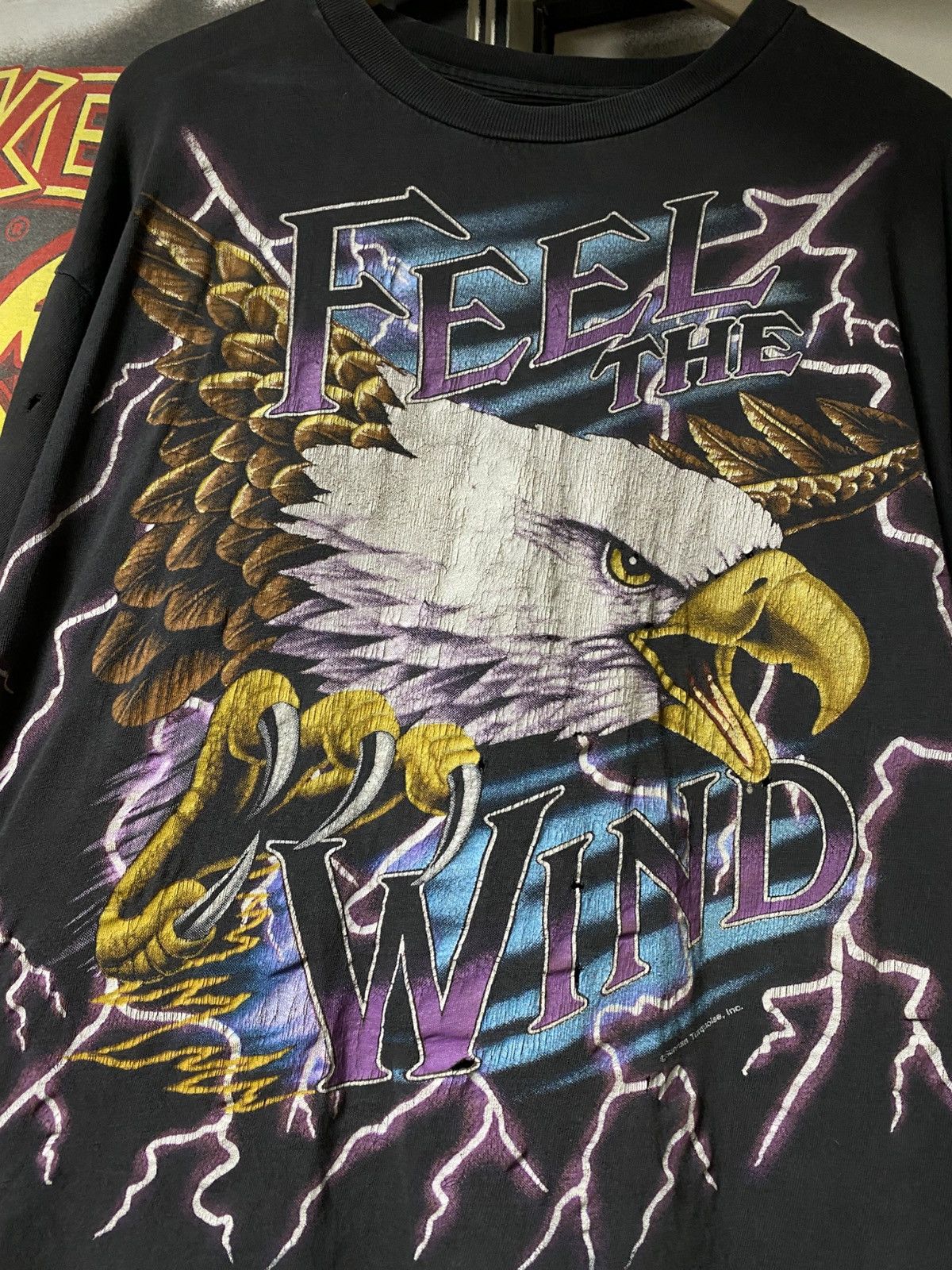 Vintage 90’s Vintage American Thunder Eagle Kanye Tee Shirt Large Size US L / EU 52-54 / 3 - 1 Thumbnail