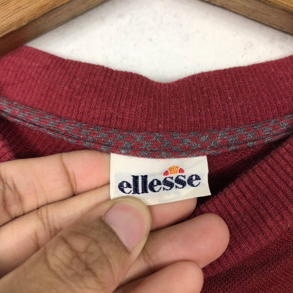 Japanese Brand × Vintage 📌Vintage Crewneck Sweatshirt Ellesse Big Logo Size US L / EU 52-54 / 3 - 13 Thumbnail