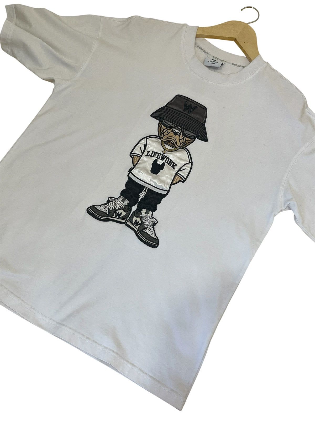 Other Lifework Hipdog Applique White Tee Size US L / EU 52-54 / 3 - 1 Thumbnail