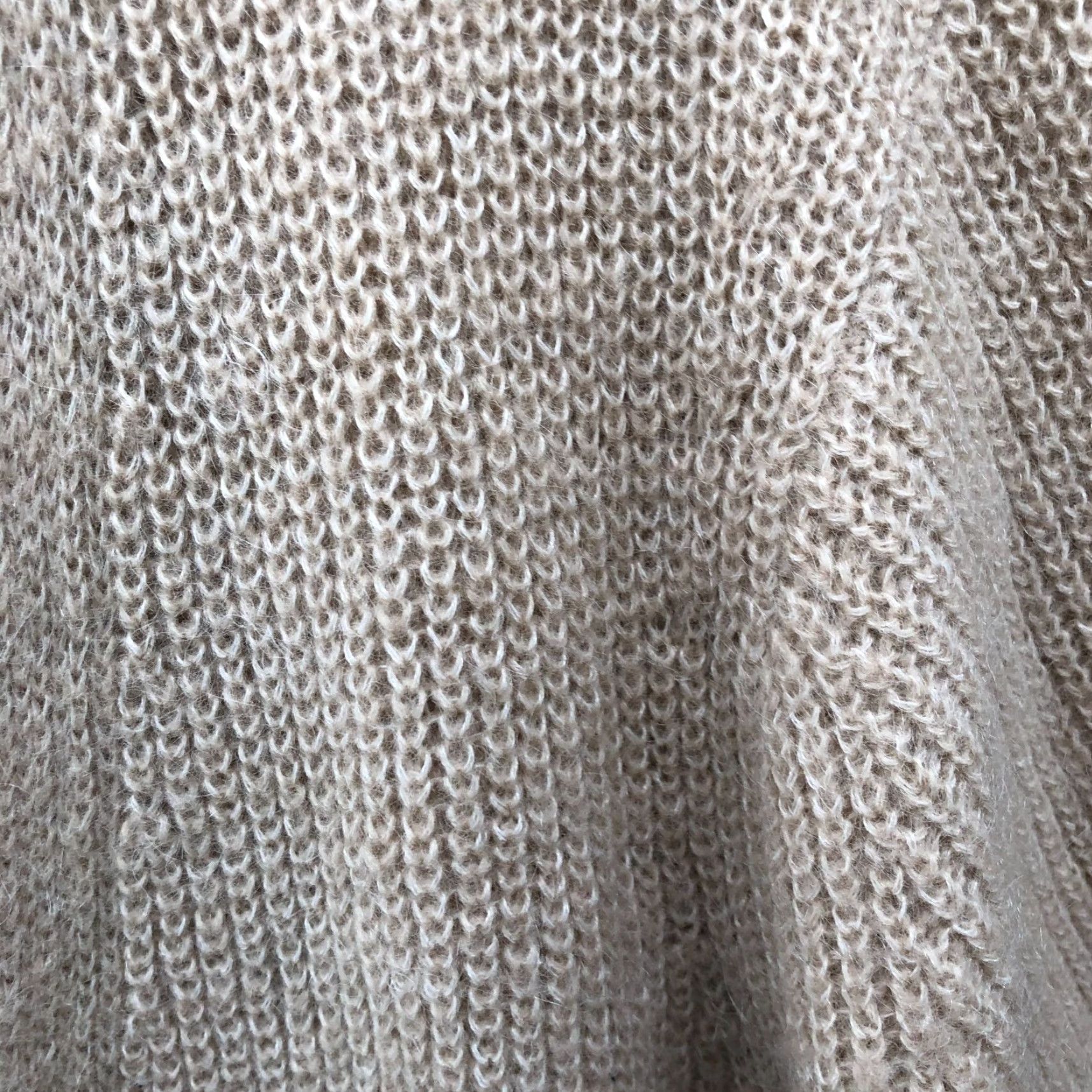 Uniqlo Uniqlo Cardigan Womens S Beige Button V-Neck Longline Mohair Wool Blend Long Cardigan Size S / US 4 / IT 40 - 6 Thumbnail