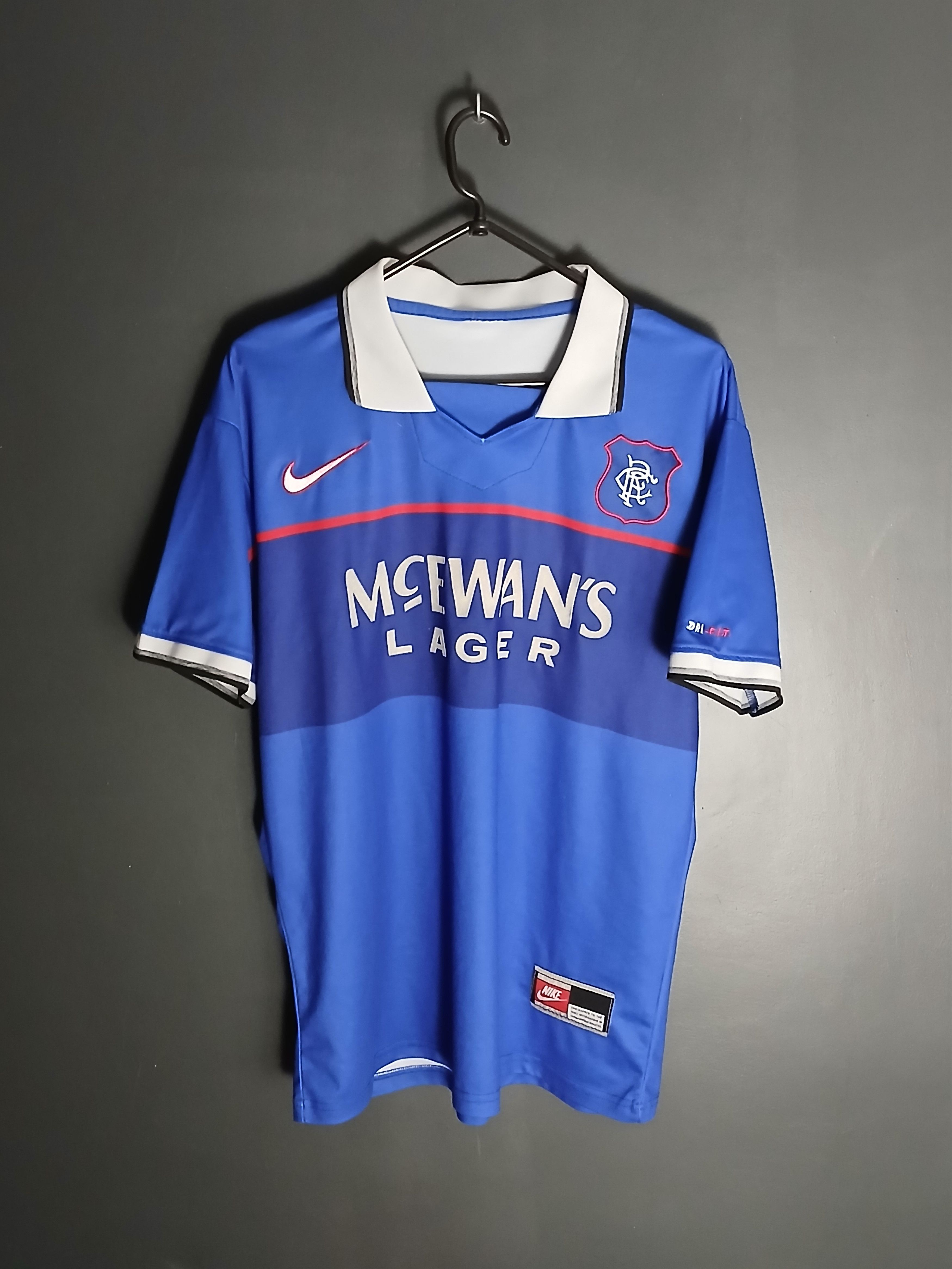 Rangers 97 Home Shirt 1997 99 Glasgow Rangers Home Football Shirt