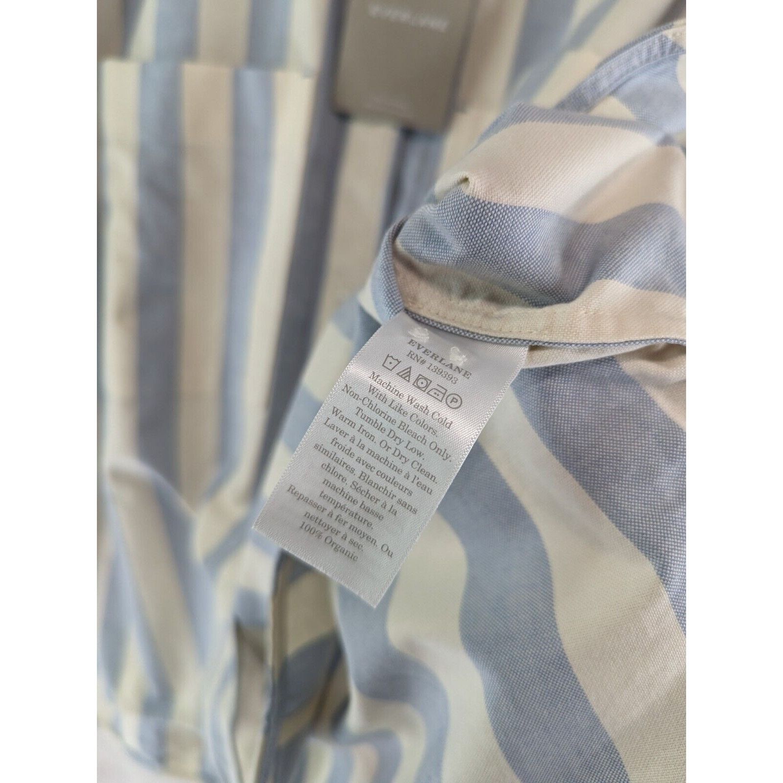 Everlane Everlane Shirt Womens Small Blue Striped Button Boxy Oxford Size S / US 4 / IT 40 - 9 Thumbnail