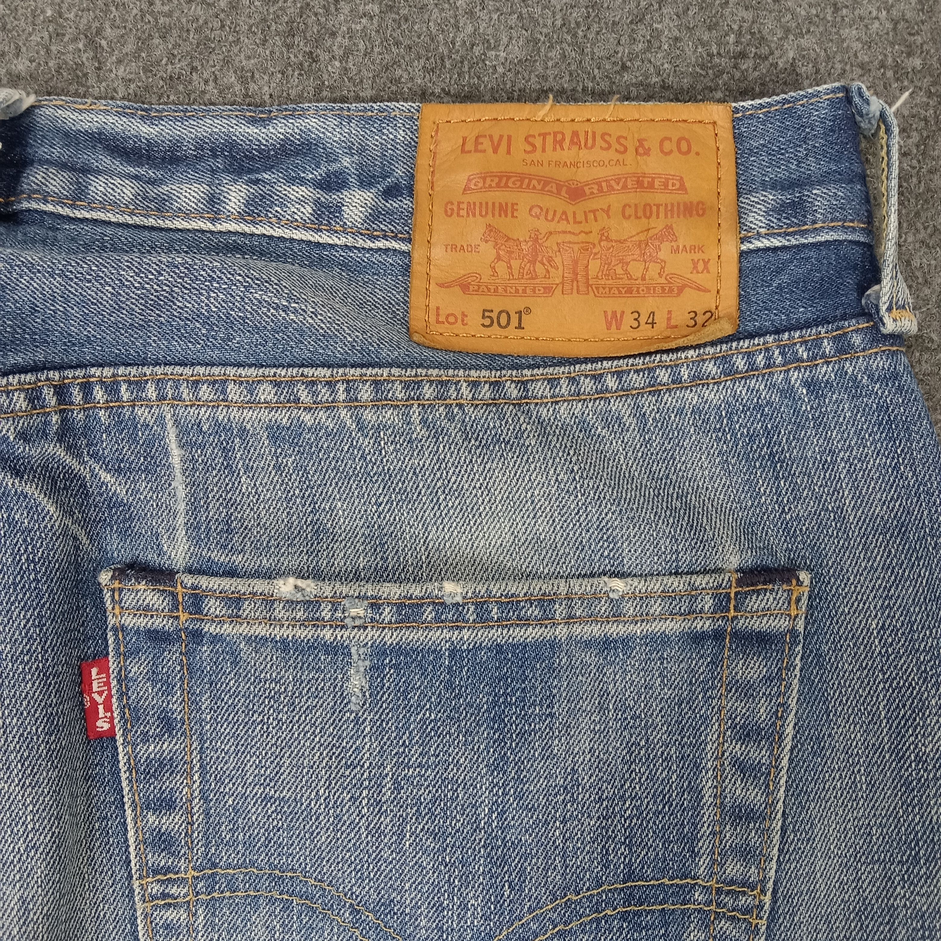 Levi's × Vintage Levi's American Distressed Style Denim Jeans Size US 32 / EU 48 - 8 Thumbnail