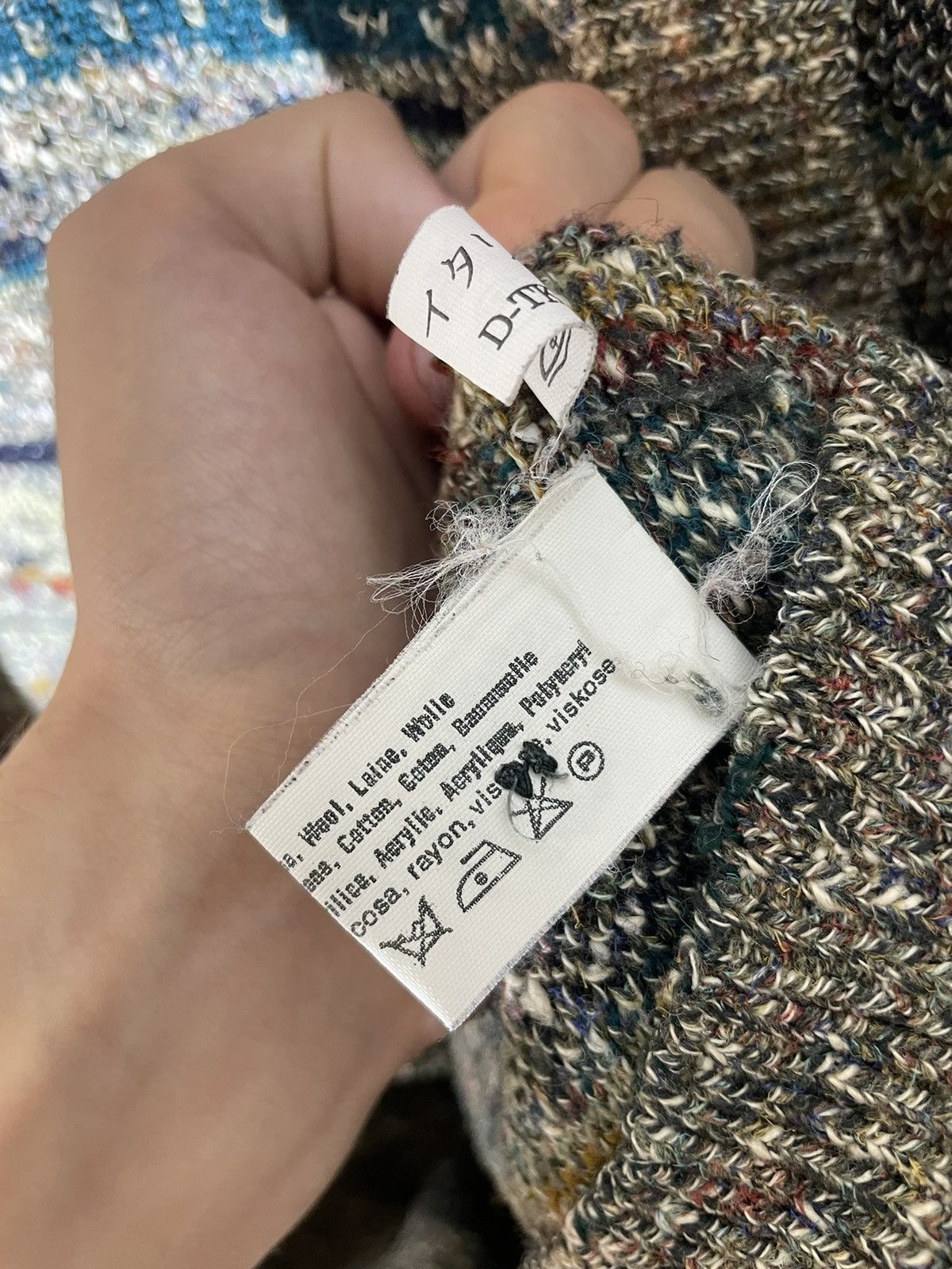 Missoni × Vintage Missoni Sport vintage wool cardigan Size US L / EU 52-54 / 3 - 13 Thumbnail