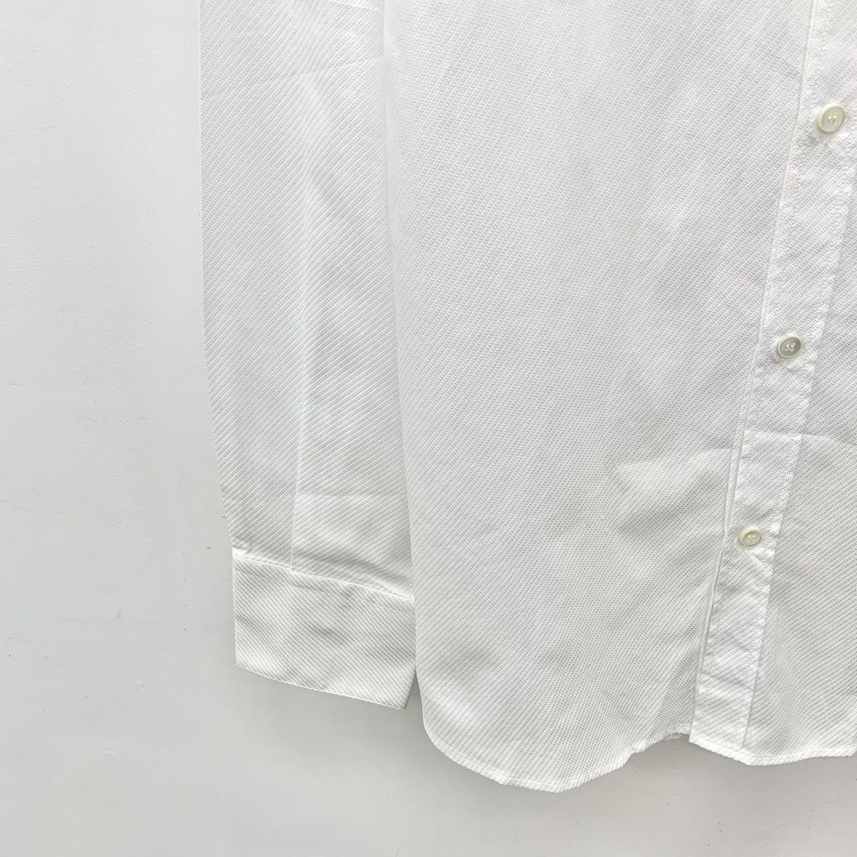Dolce & Gabbana Dolce & Gabbana White Collared Long Sleeve Shirt K26WX Size US XXS / EU 40 - 4 Thumbnail