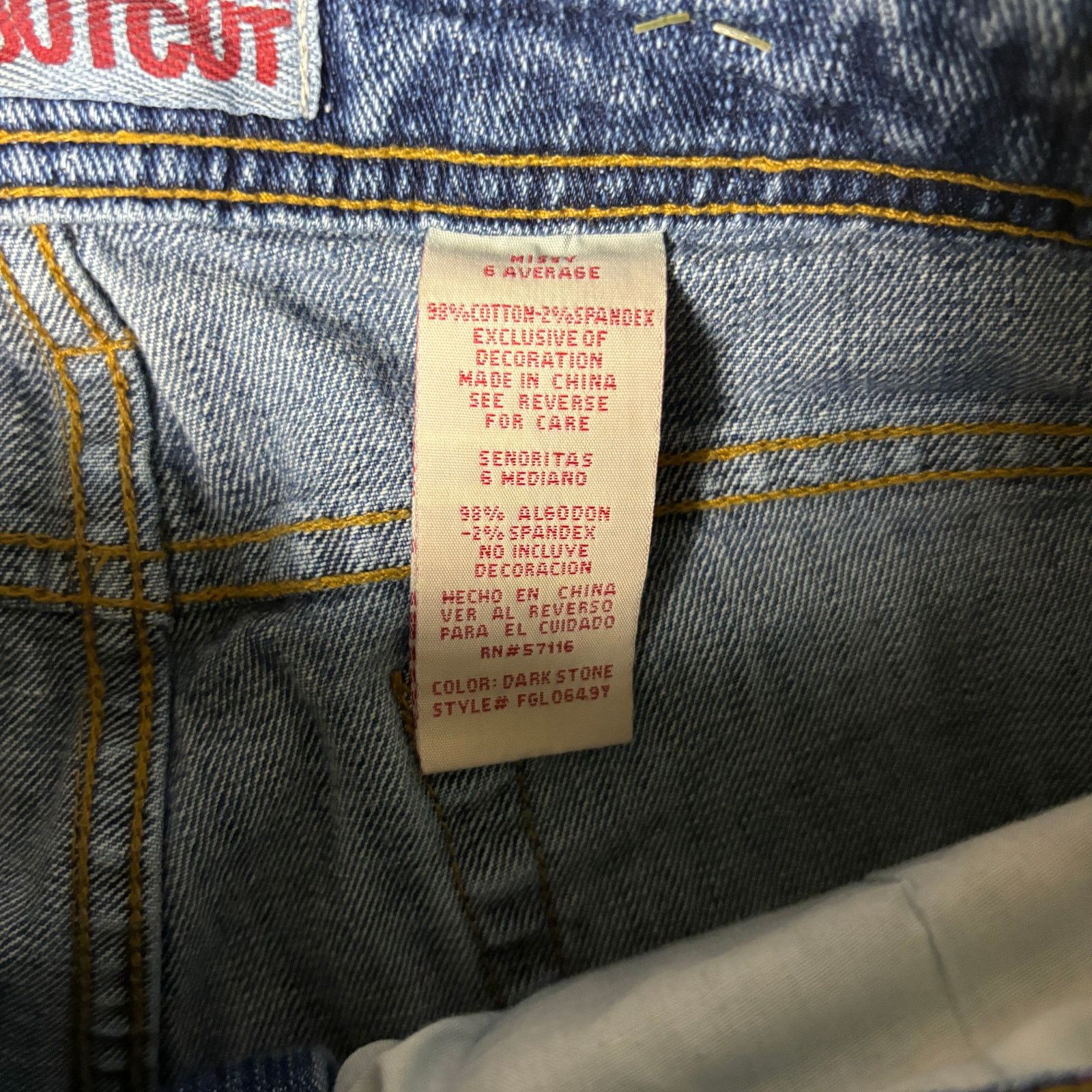 Faded Glory vintage y2k 2000s Faded Glory Stretch Bootcut flared wide 28 Size 28" / US 6 / IT 42 - 5 Thumbnail