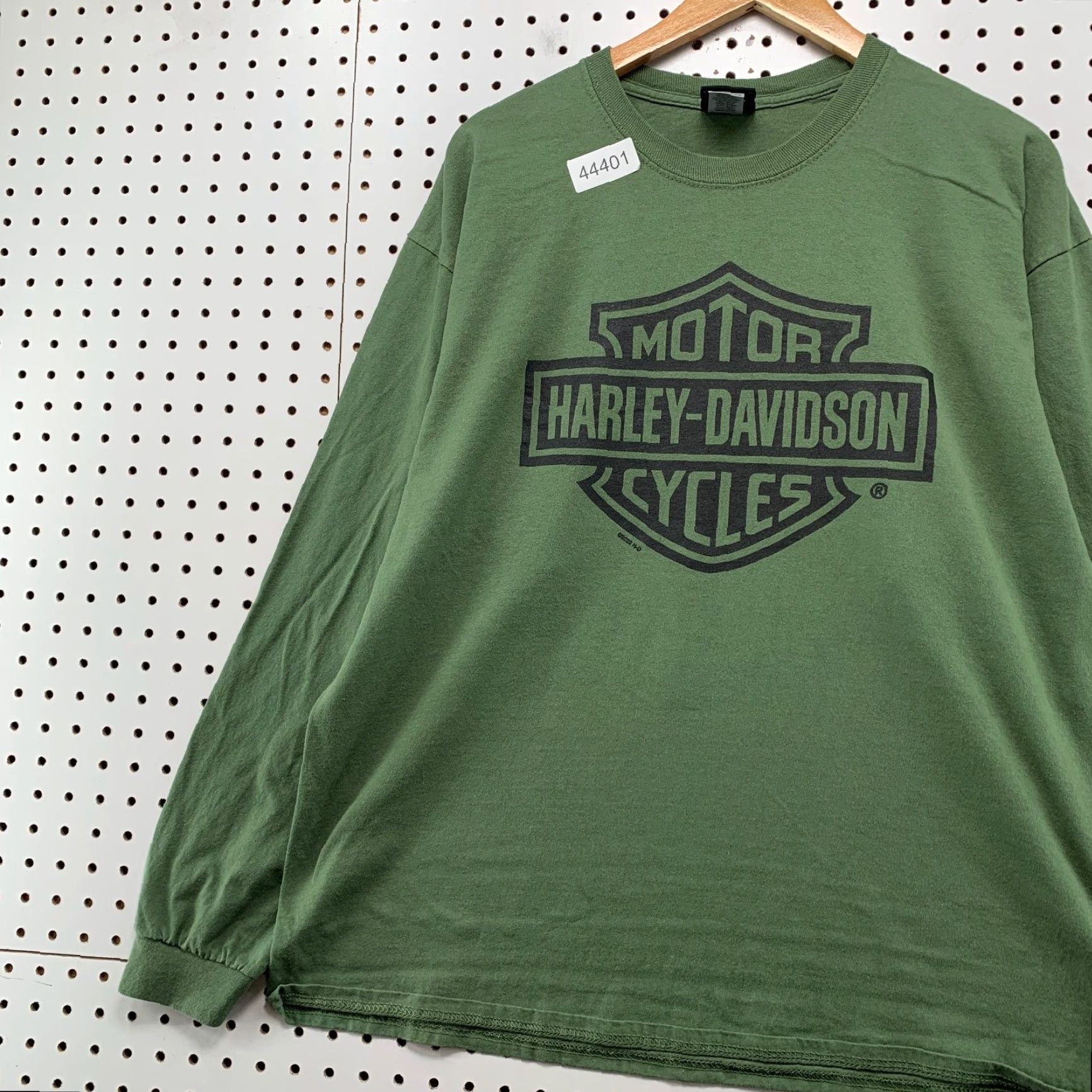 Harley Davidson VINTAGE Harley-Davidson Motorycle Shirt Mens XL Green Long Sleeve Shirt Size US XL / EU 56 / 4 - 4 Thumbnail