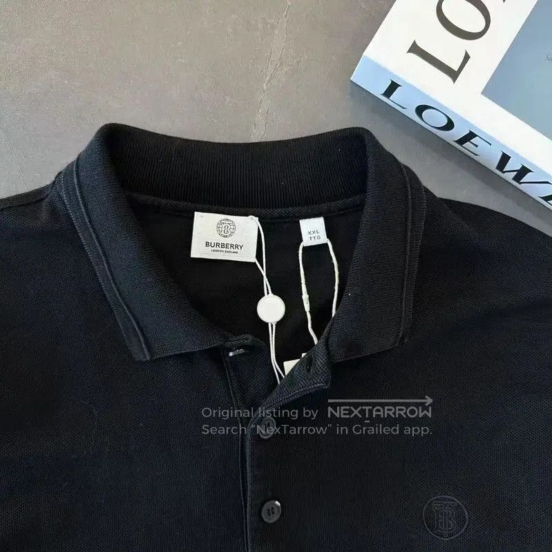 Burberry Burberry Black Cotton Long Sleeve Polo. Size US XXL / EU 58 / 5 - 3 Thumbnail