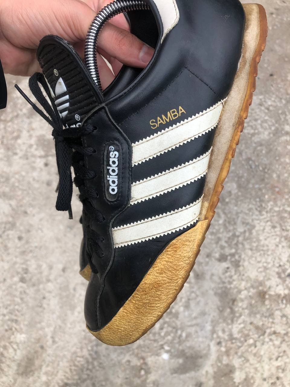 Adidas × Vintage VERY RARE ADIDAS SAMBA LEATHER SHOES Y2K JAPAN STYLE 90s 80s Size US 9.5 / EU 42-43 - 10 Thumbnail