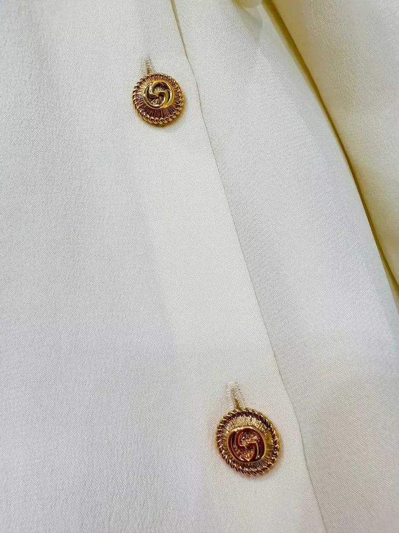 Gucci GucciBeige ribbon shirt 2503-Nextarrow Size XS / US 0-2 / IT 36-38 - 5 Thumbnail