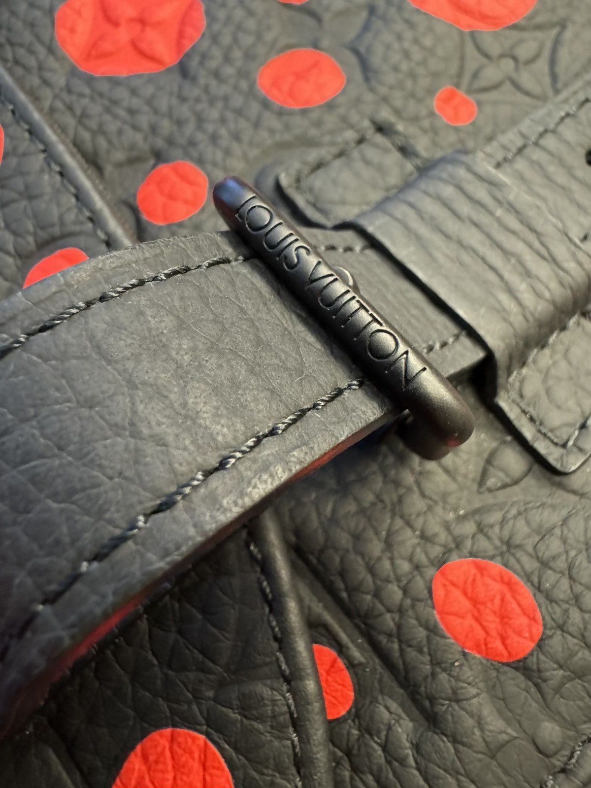 Louis Vuitton Louis Vuitton x Yayoi Kusama Christopher Backpack Black/Red Size ONE SIZE - 8 Thumbnail