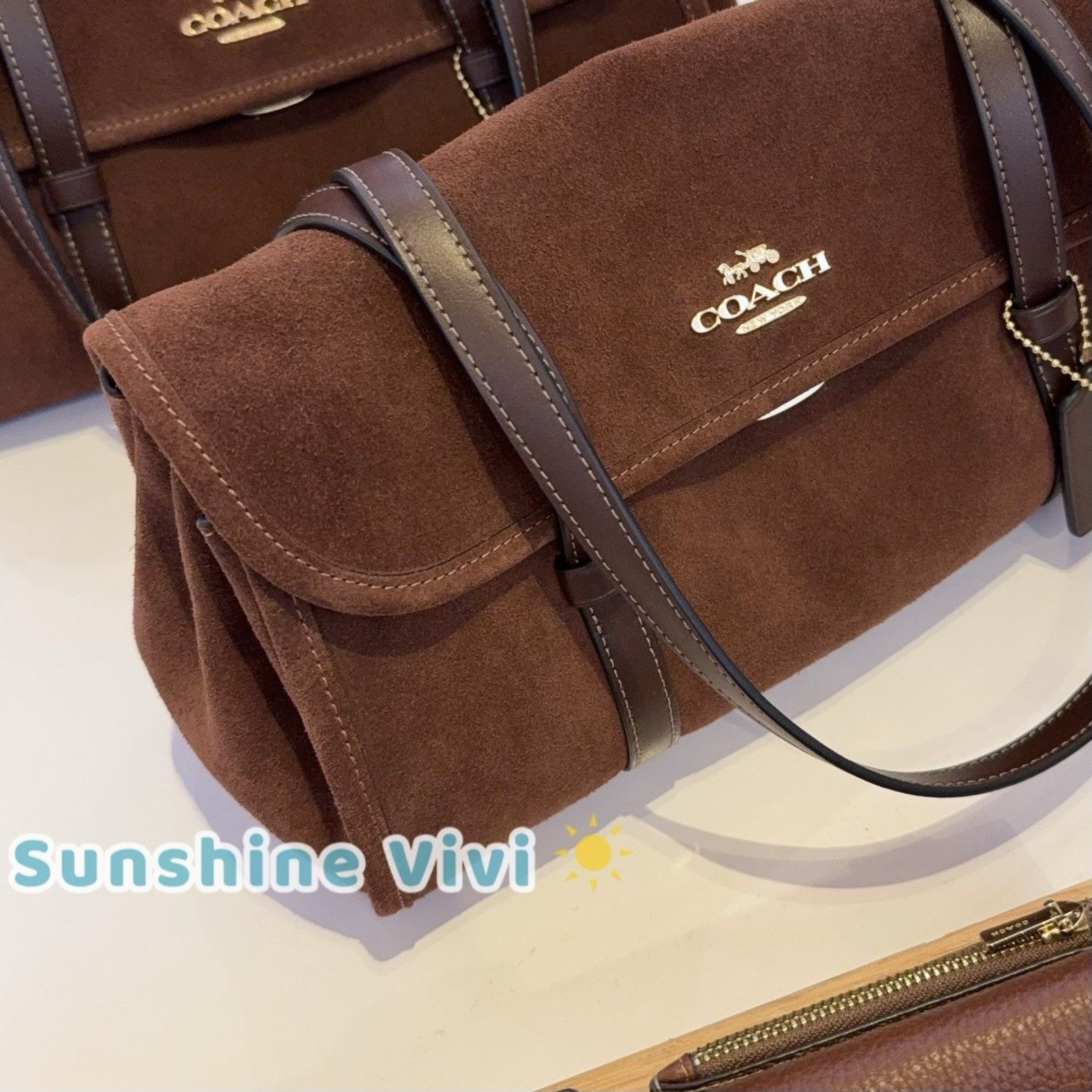 Coach NWT Coach Bridget Shoulder Bag CDB06 Vintage Brown/Maple Size ONE SIZE - 9 Thumbnail