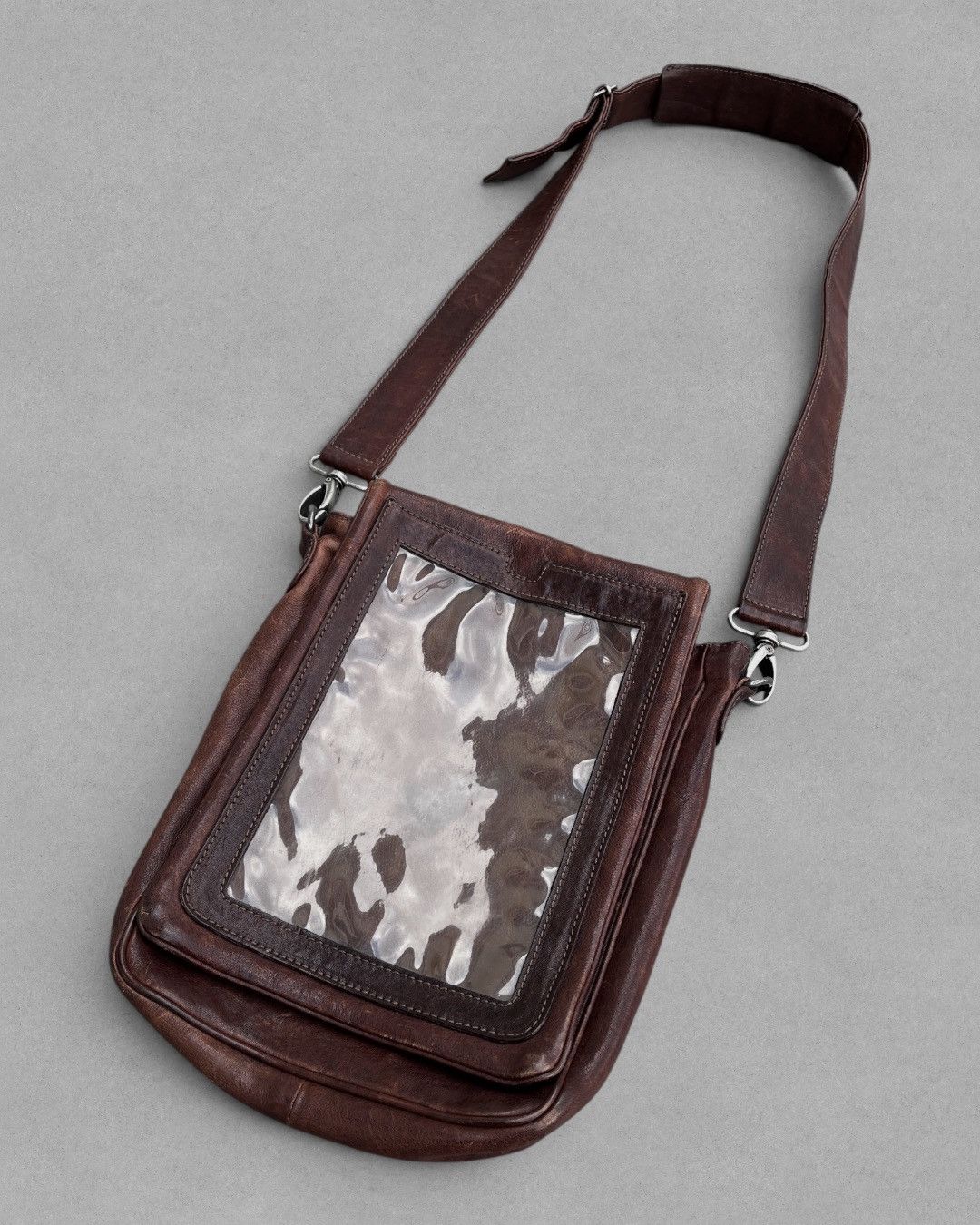 Maison Margiela 2000’s MAISON MARTIN MARGIELA Transparent Pocket Leather Bag Size ONE SIZE - 13 Thumbnail