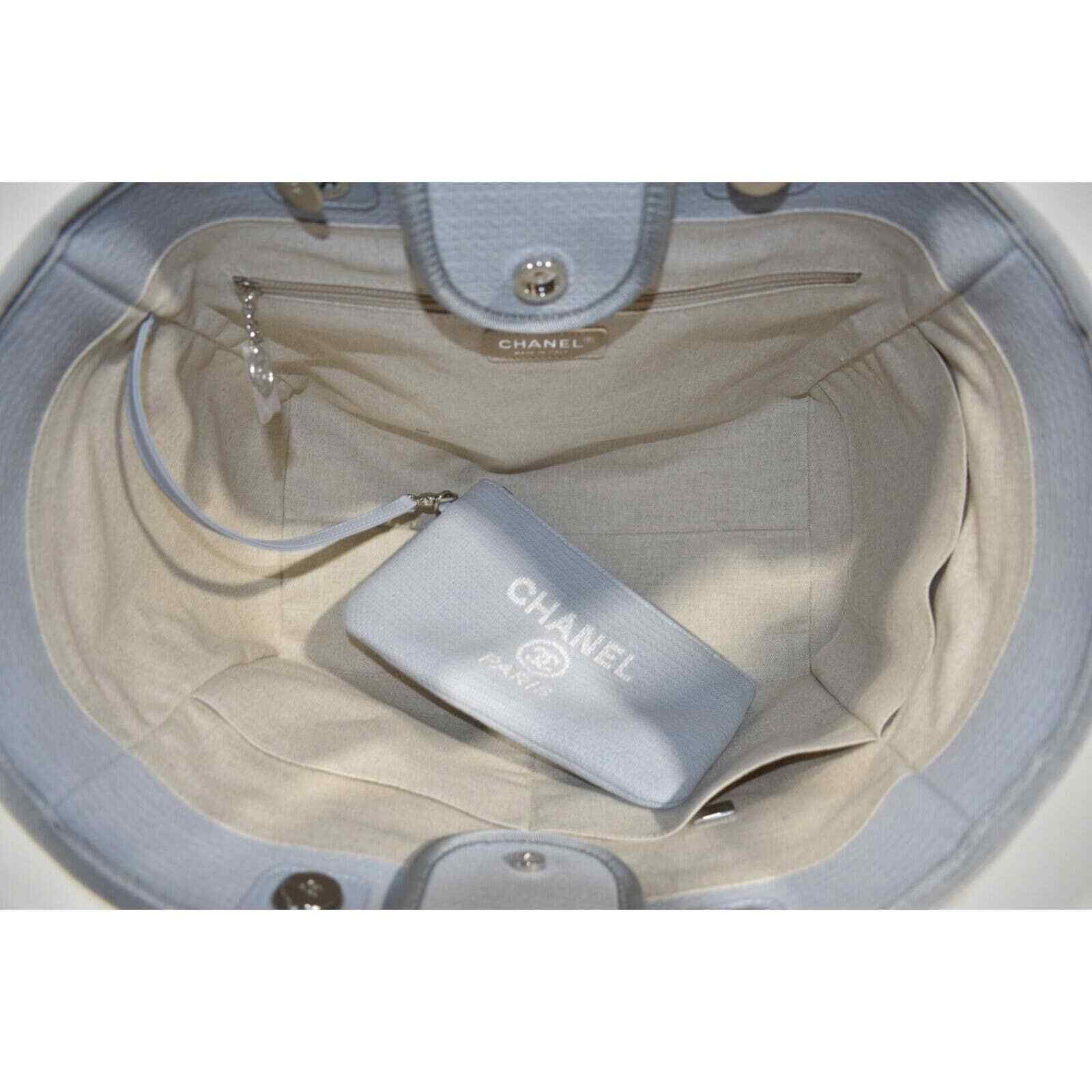 Chanel Chanel Deauville 30cm 2Way Silver Chain Handle Tote Bag Size ONE SIZE - 10 Thumbnail