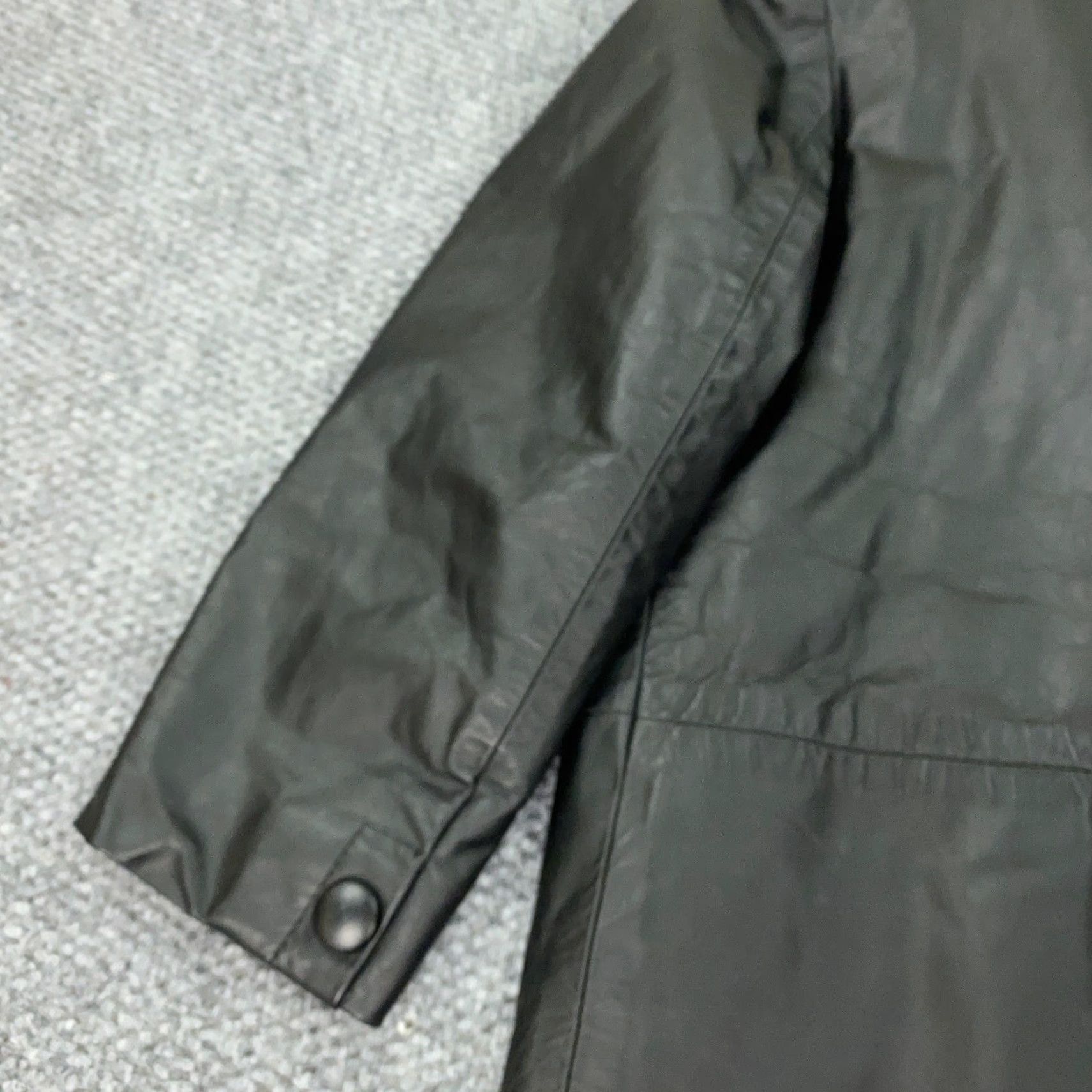 Vintage VINTAGE Marvin Richards Leather Coat Womens Small Black Fox Fur Trim Long Overcoat Designer Size S / US 4 / IT 40 - 7 Thumbnail