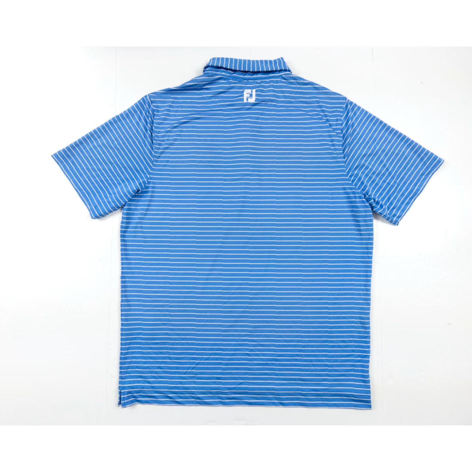 Footjoy FootJoy Polo Shirt Men’s Large Blue Short Sleeve Golf Regular Fit Striped Polo Shirt 100% Polyester Spandex Size US L / EU 52-54 / 3 - 6 Thumbnail