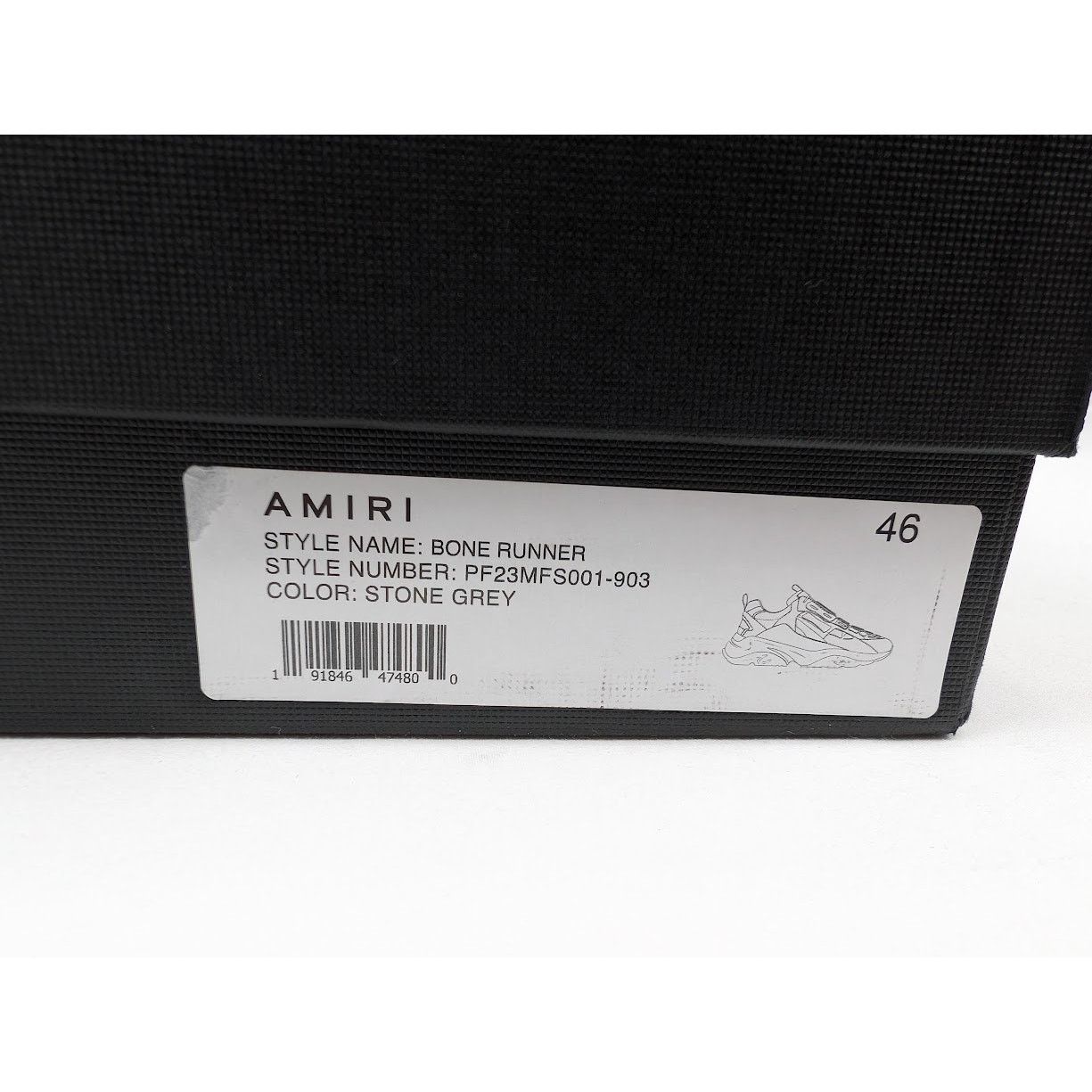 Amiri o1rshd1 Q:3 / Bone Runners in Stone Grey Size US 13 / EU 46 - 23 Thumbnail