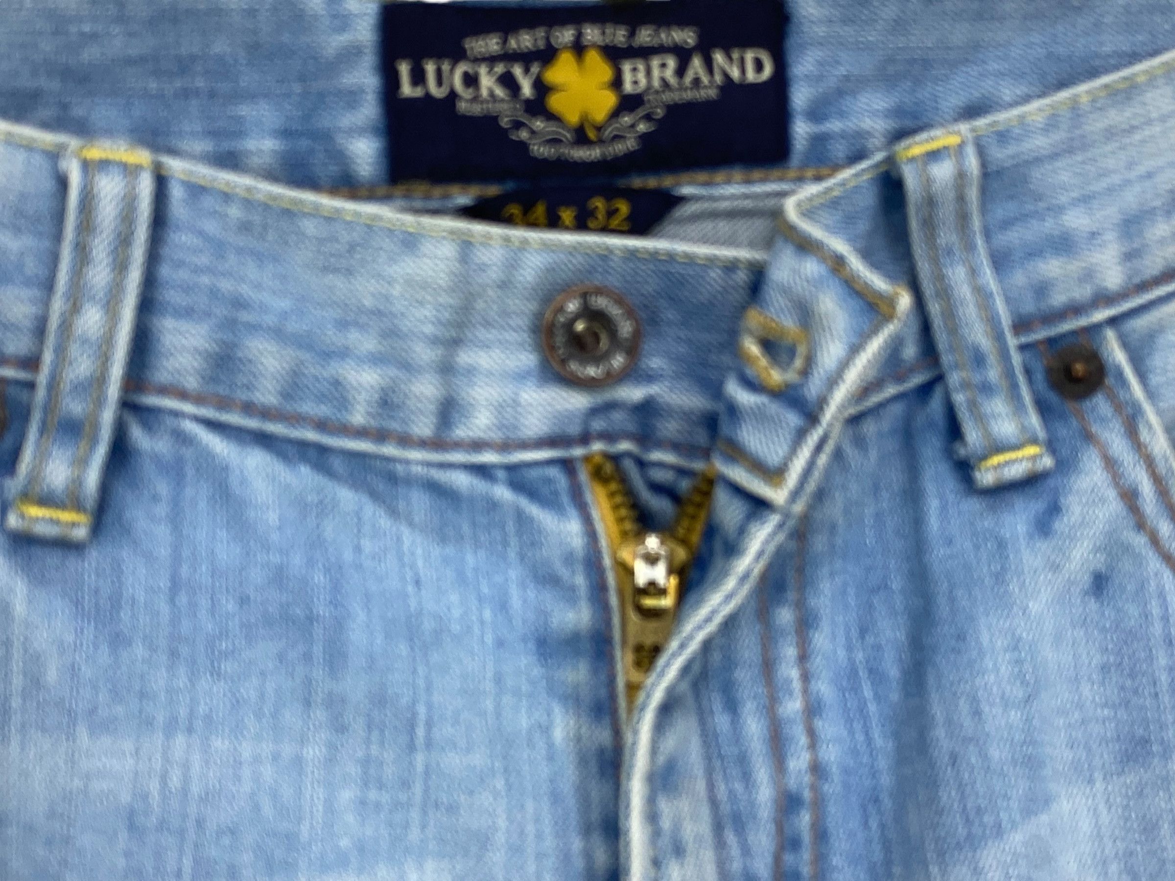 Lucky Brand × Vintage Lucky Brand Dungarees High Waisted Loose Jeans Size US 34 / EU 50 - 10 Thumbnail